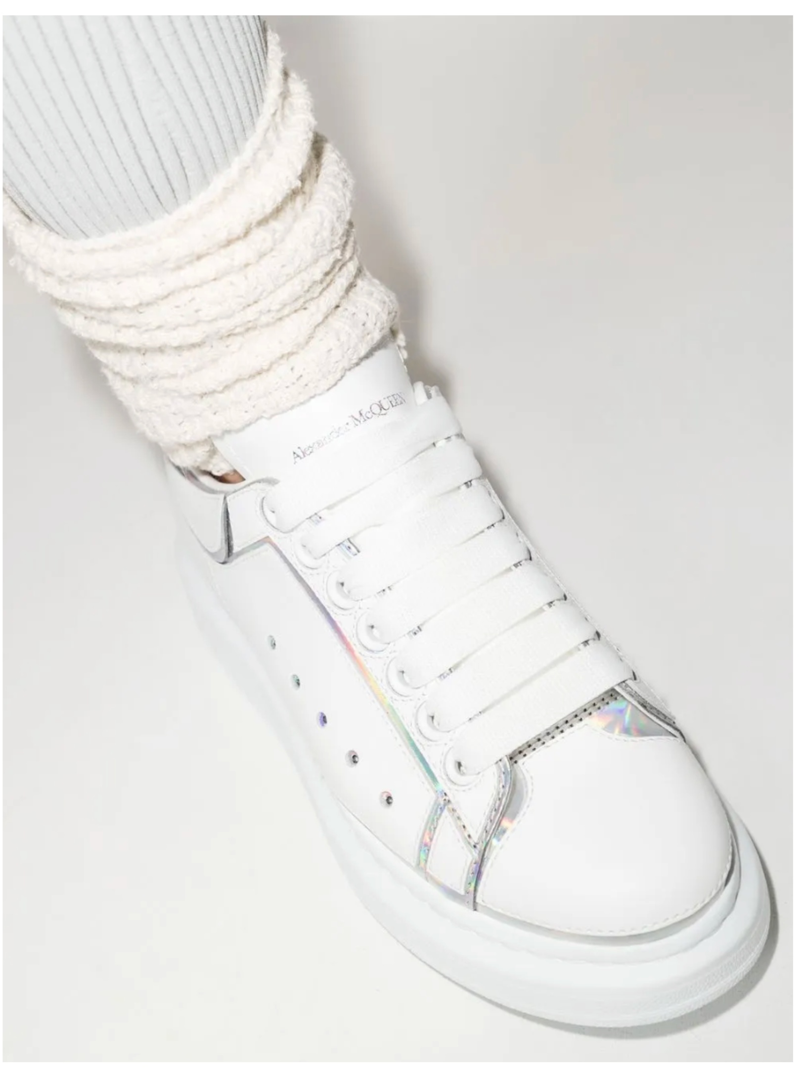 Tenis Alexander Mcqueen White/ Silver/ Holo