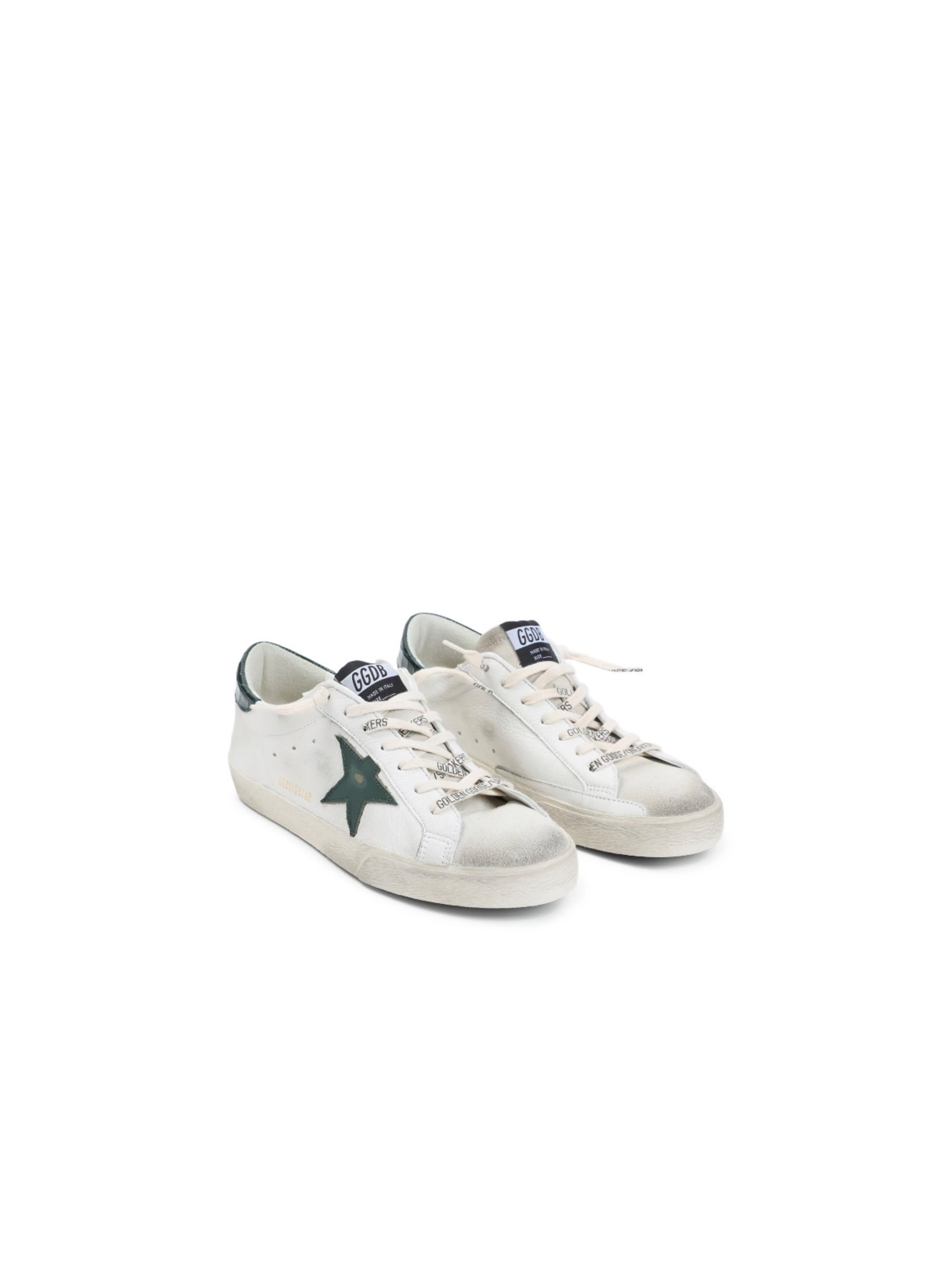 GOLDEN GOOSE SUPER STAR WHITE GREEN
