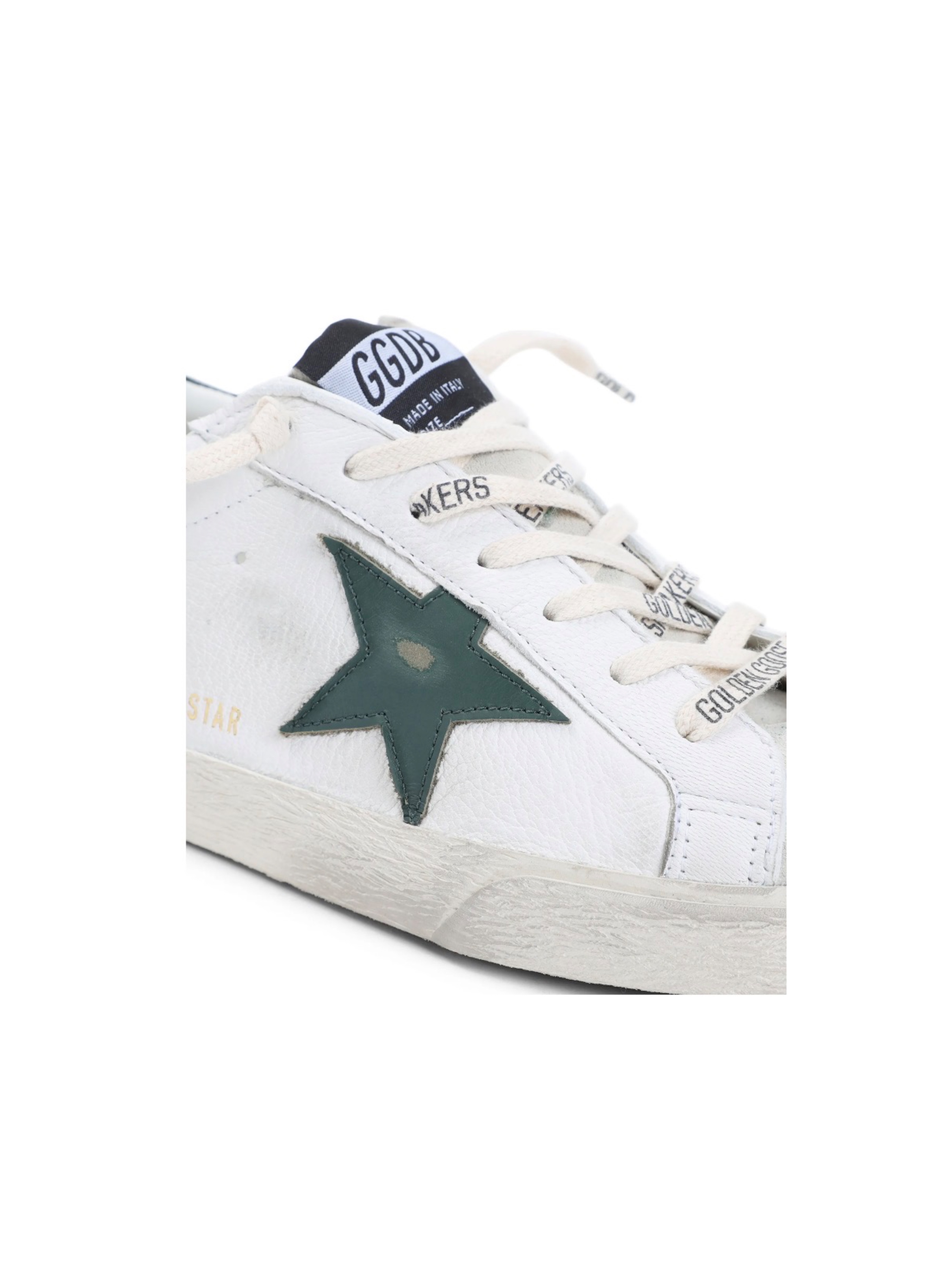 GOLDEN GOOSE SUPER STAR WHITE GREEN