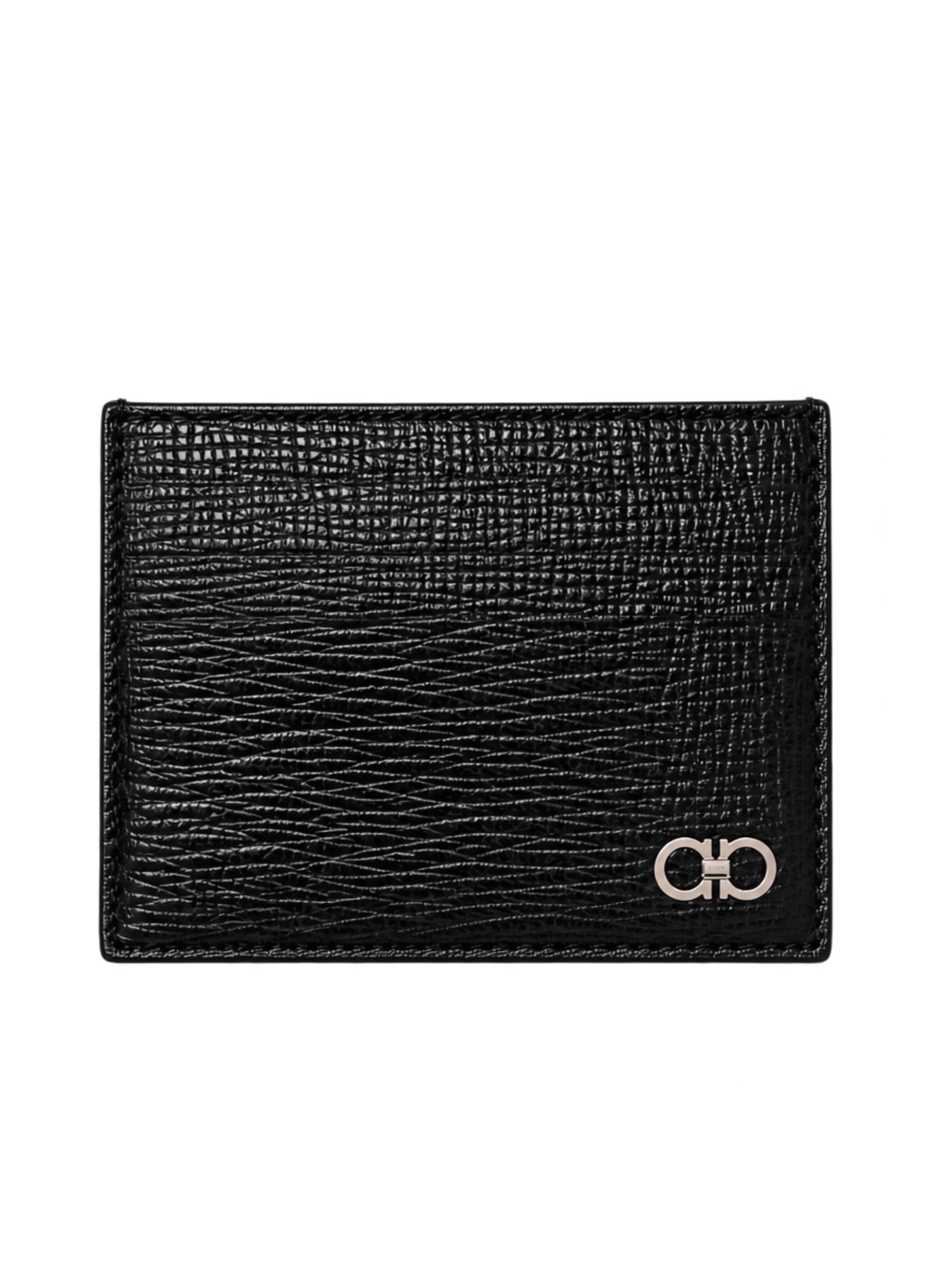 Tarjetero Ferragamo Negro 9 Tarjetas  