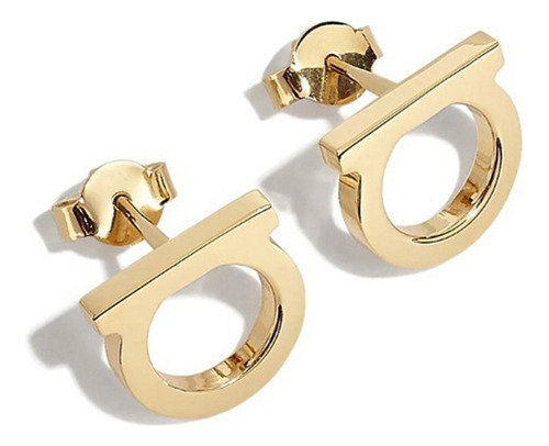 Aretes Ferragamo Dorados Gancicni