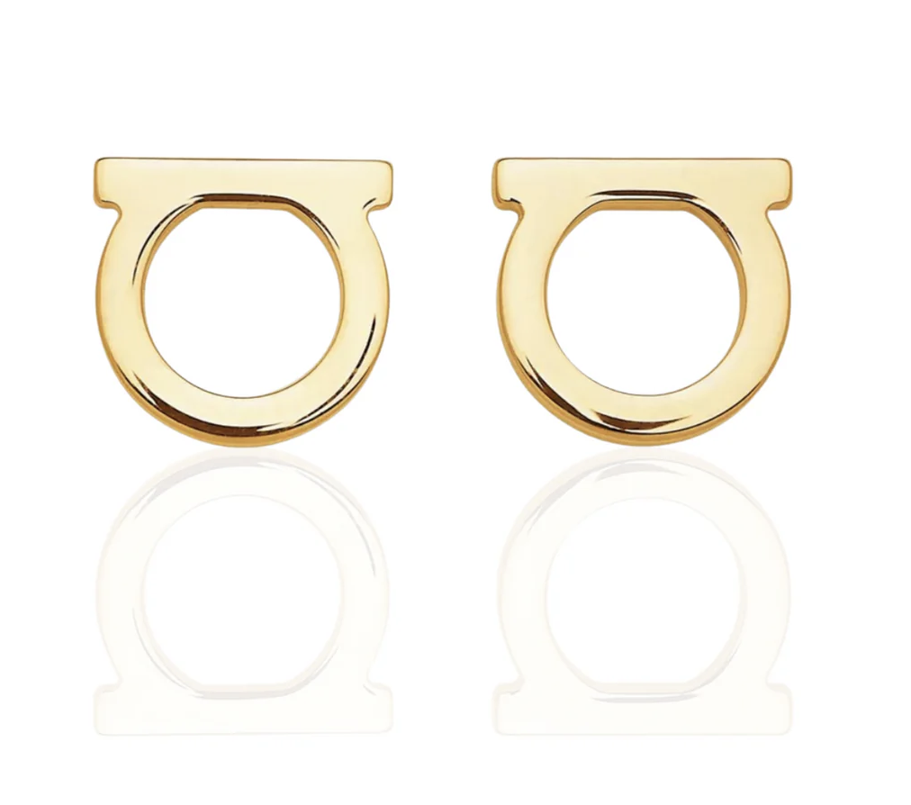 Aretes Ferragamo Dorados Gancicni