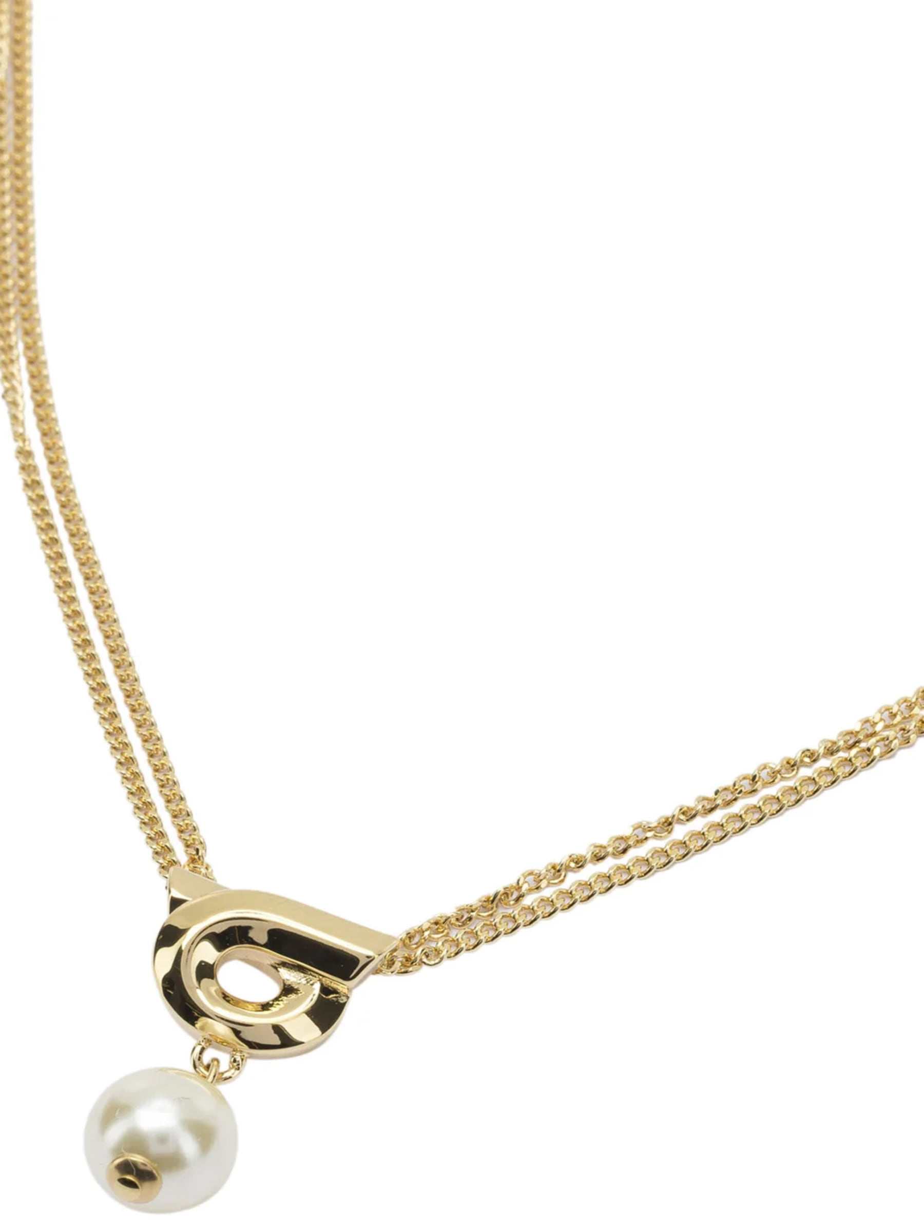 Collar Ferragamo Gancini con Perla