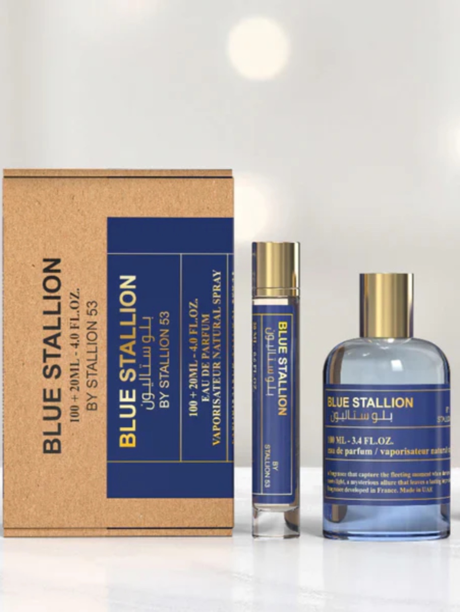 BLUE BY STALLION 53 MEN EDP - 100MI + 20Ml (3.40z) By Emper