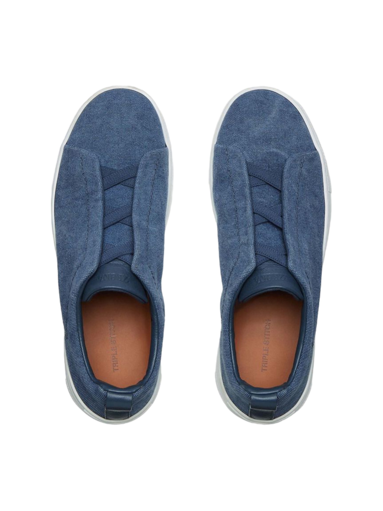 ZEGNA TRIPLE STITCH AZUL TELA