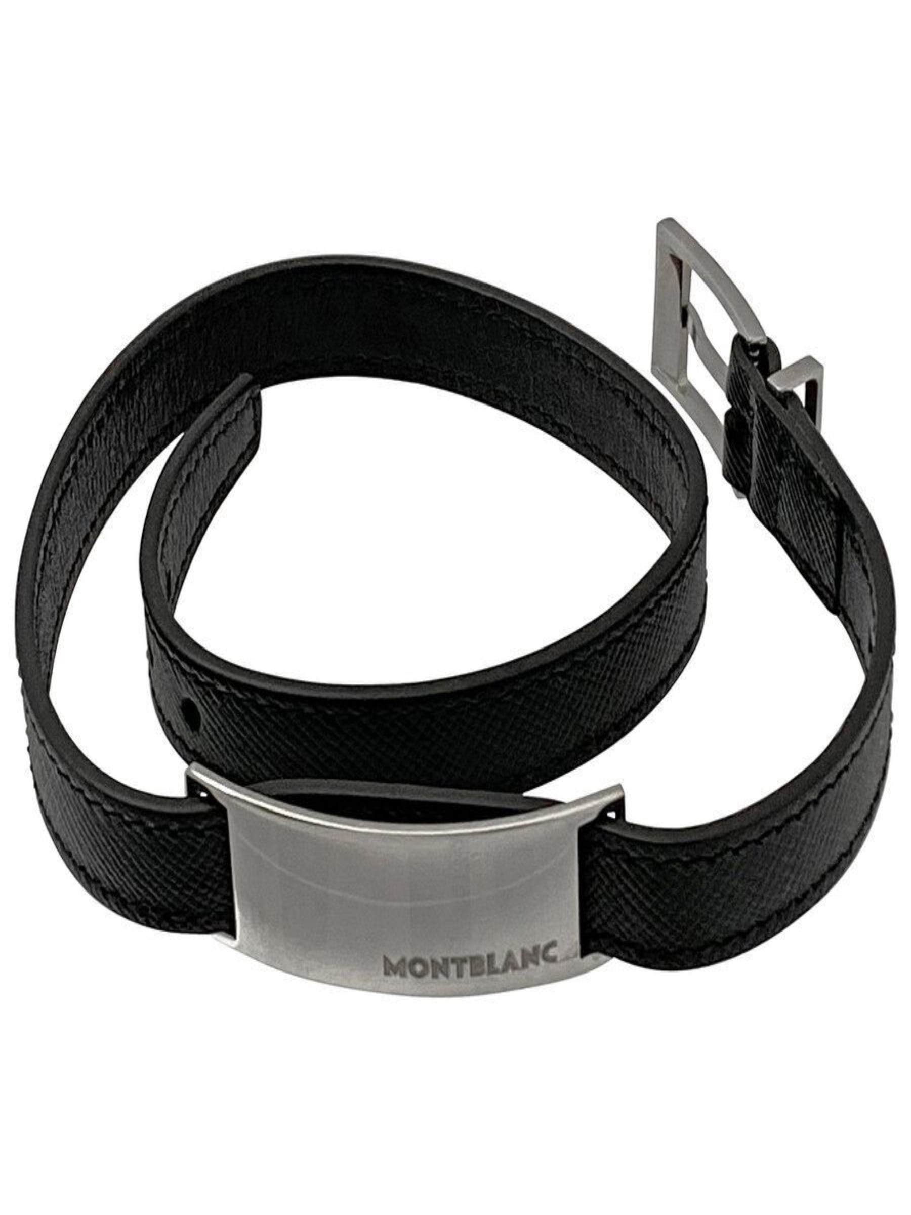 PULSERA MONTBLANC DOBLE NEGRO