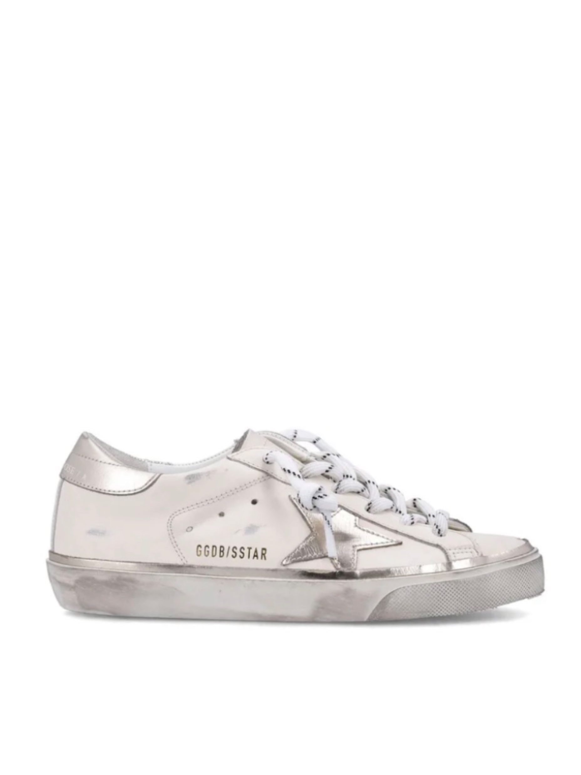 GOLDEN GOOSE SUPER STAR WHITE PLATINUM