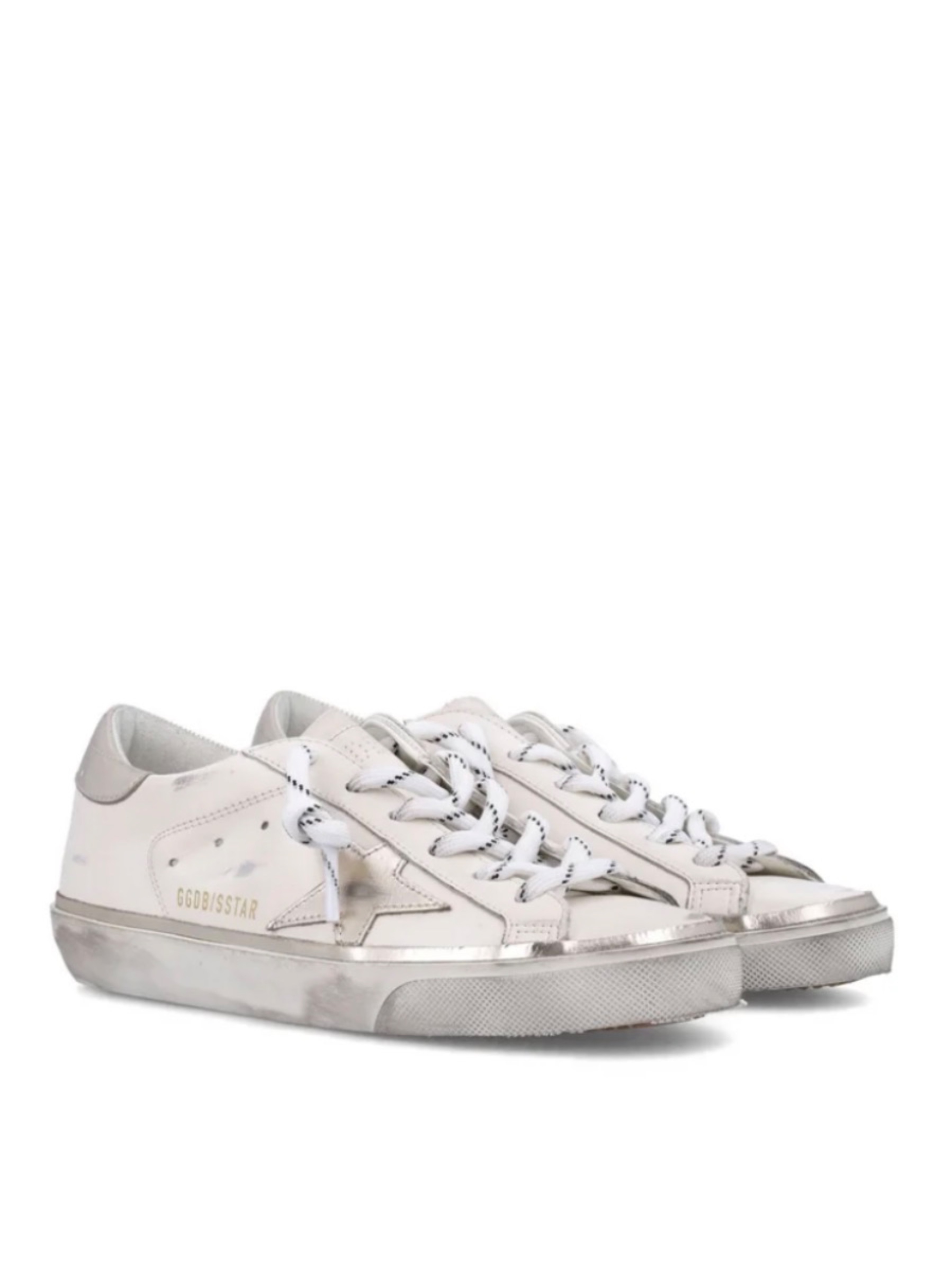 GOLDEN GOOSE SUPER STAR WHITE PLATINUM