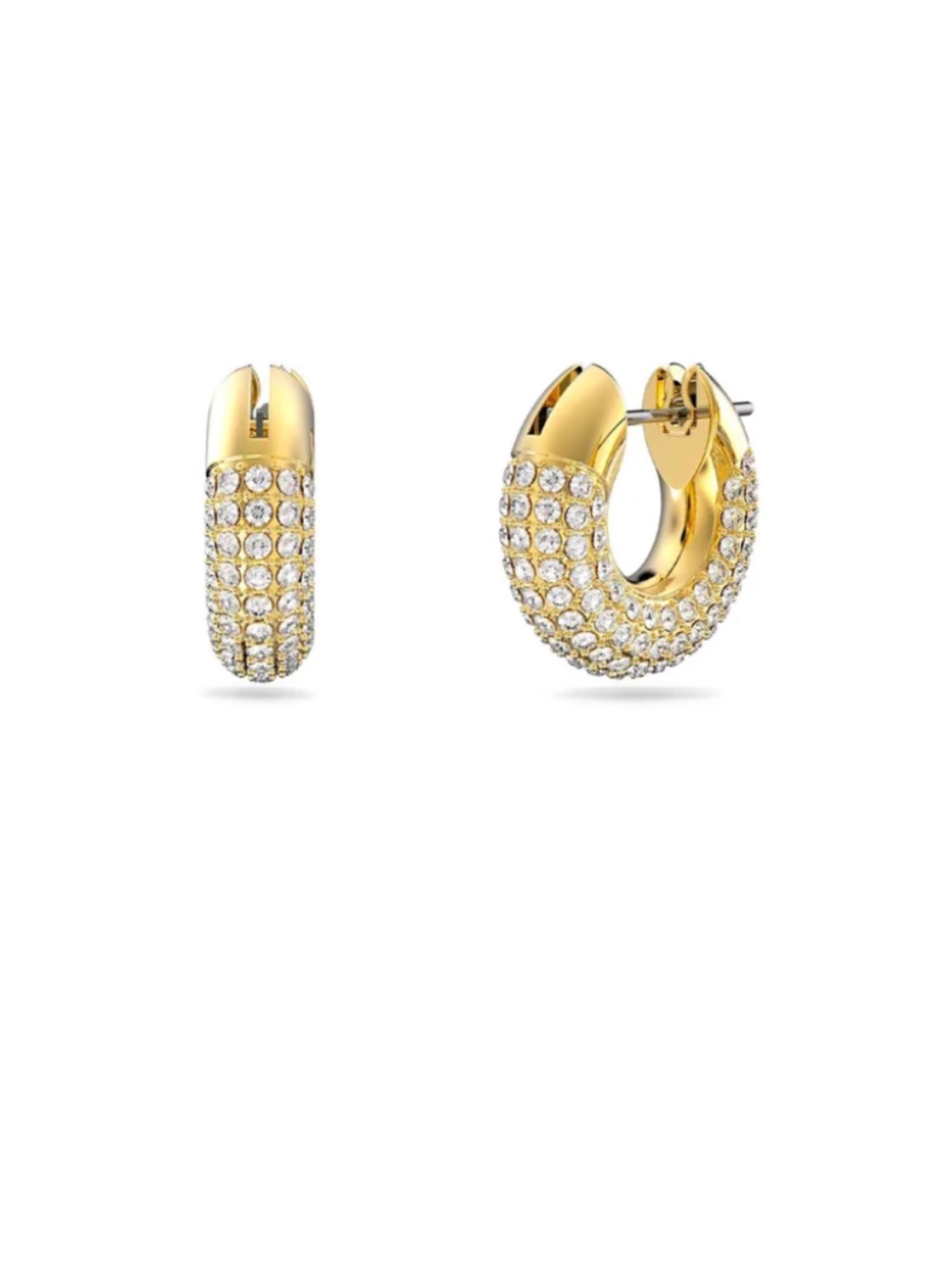 Aretes Swarowski Dorado con Cristales