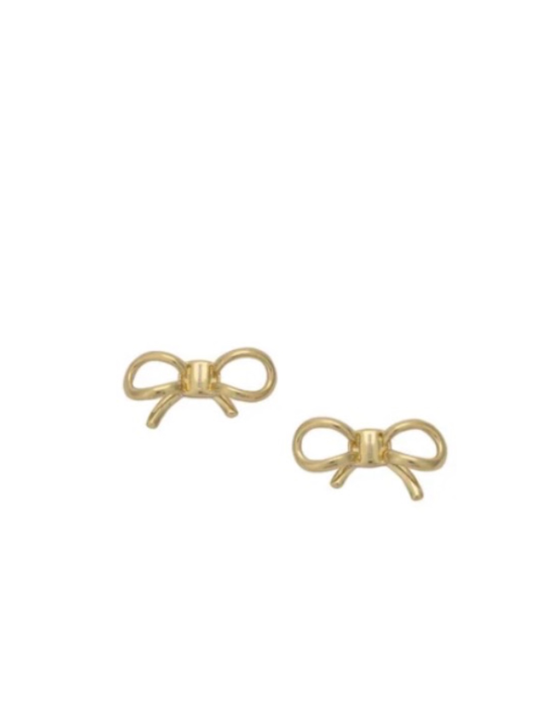 ARETES FERRAGAMO DE MOÑITO DORADOS