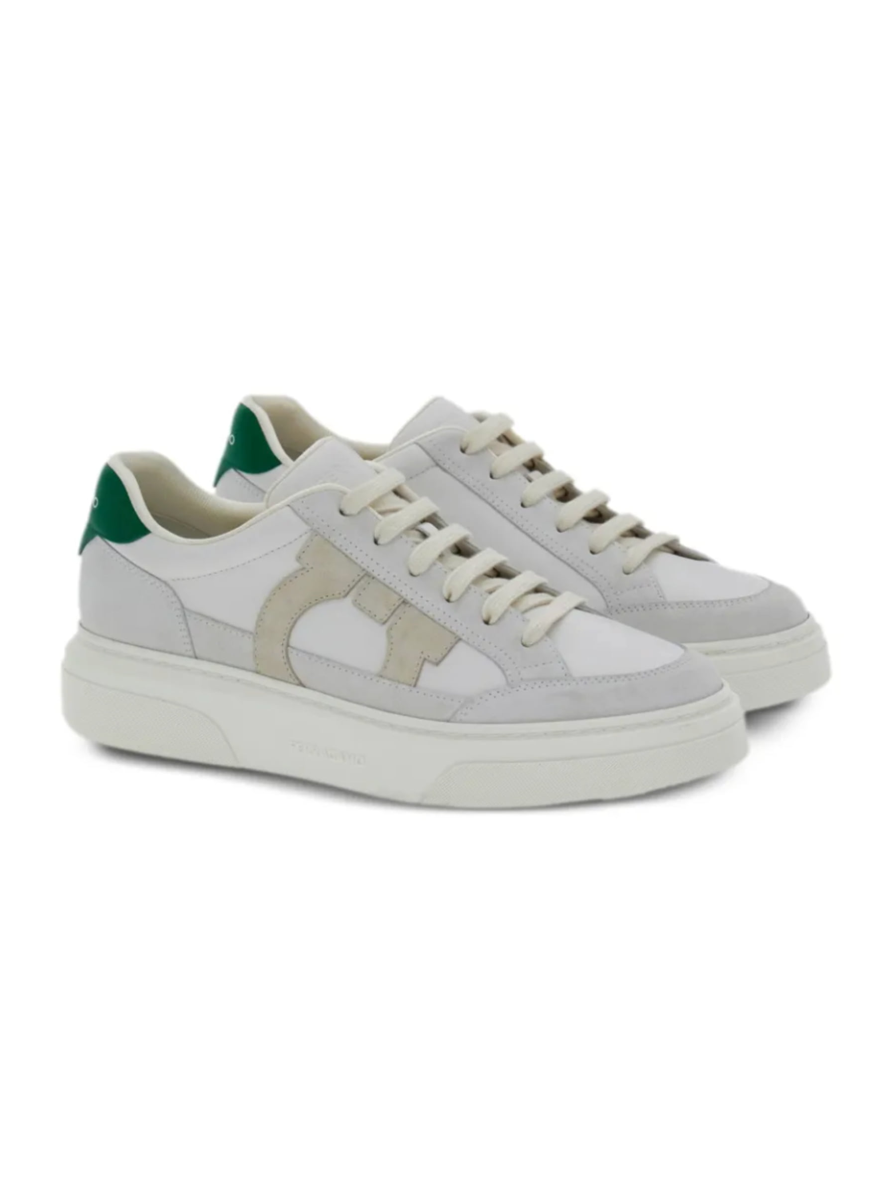Ferragamo  Sneaker Cassina Ganc Bianco Ottic Calf
