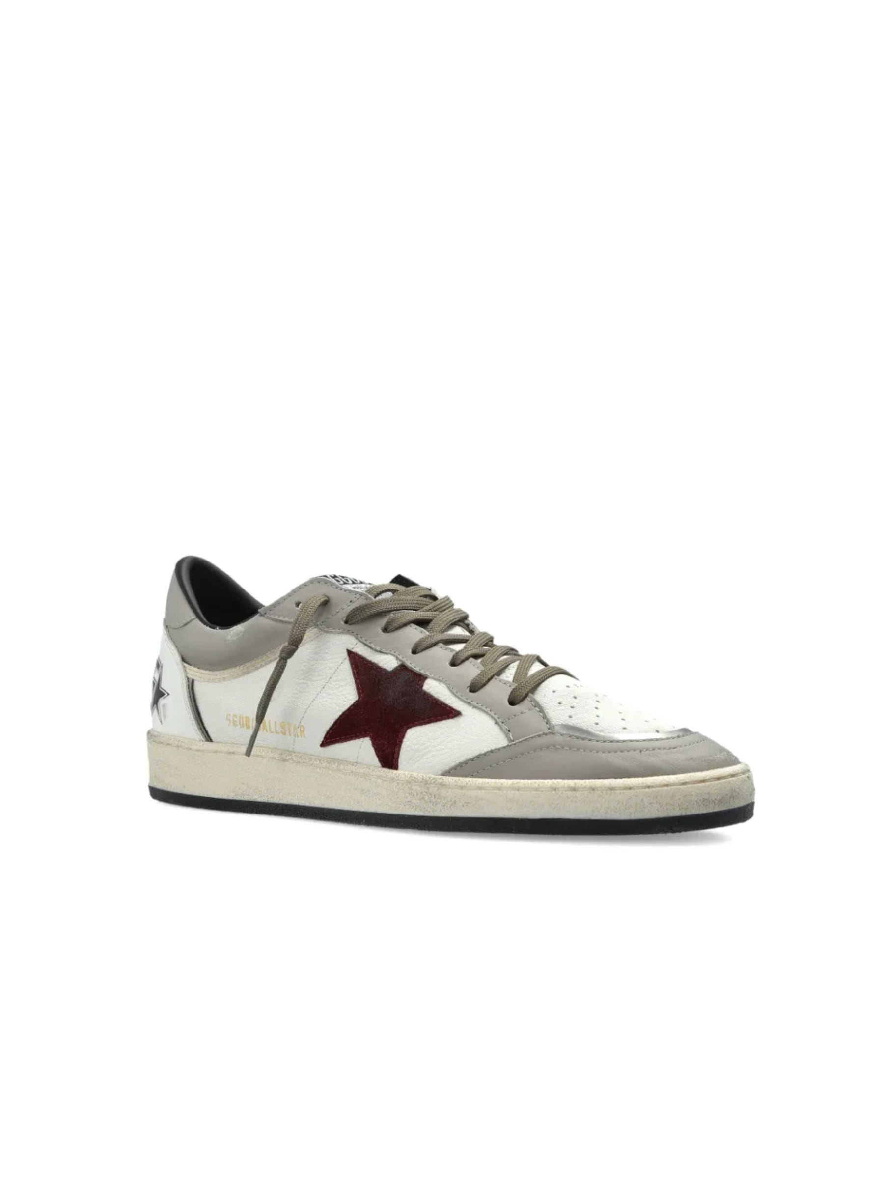Golden Goose	Ball Star Noise Upper Without Heel White/Dove/Bordeaux