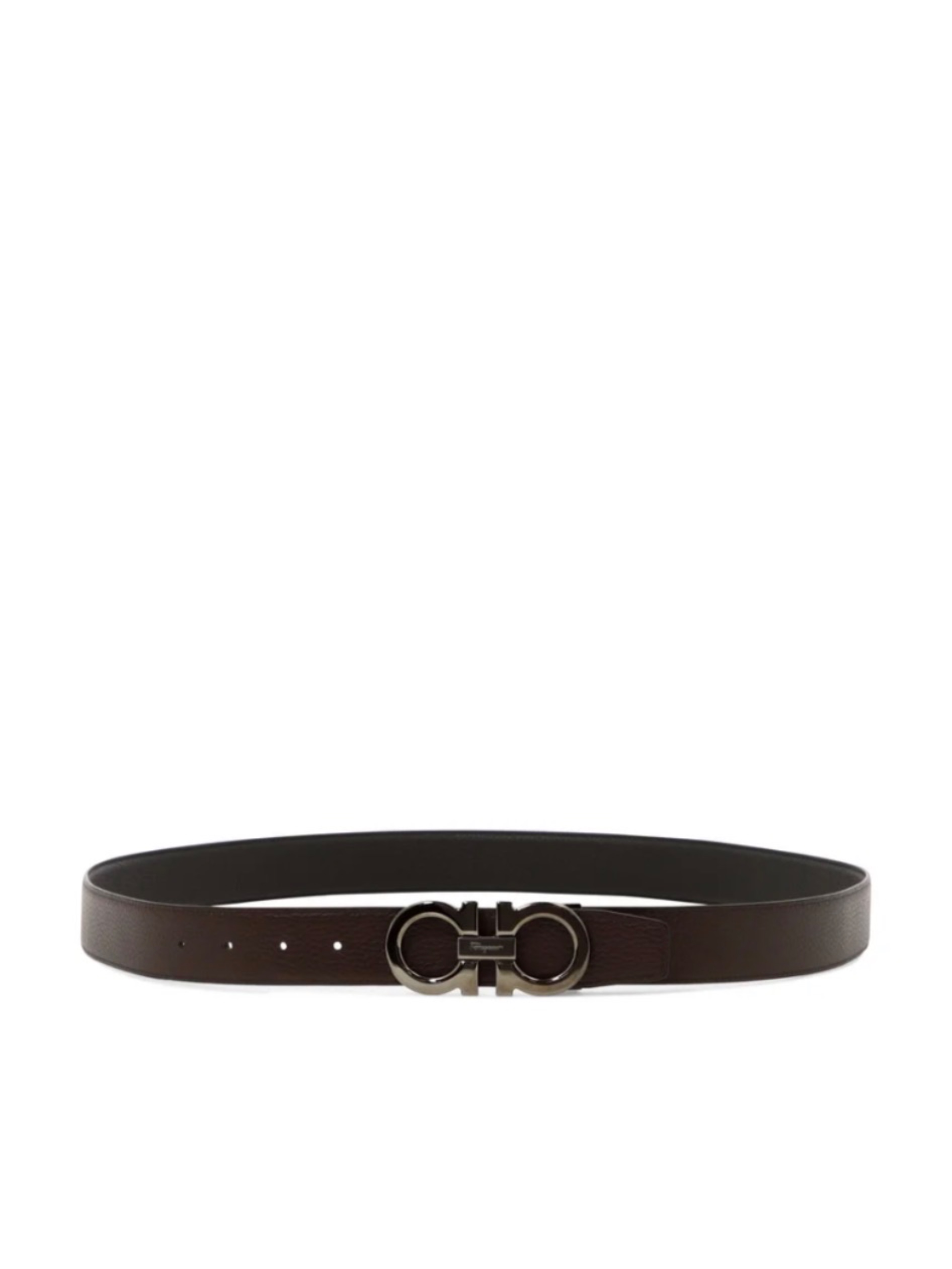 Cinturon Ferragamo reversible negro con cafe