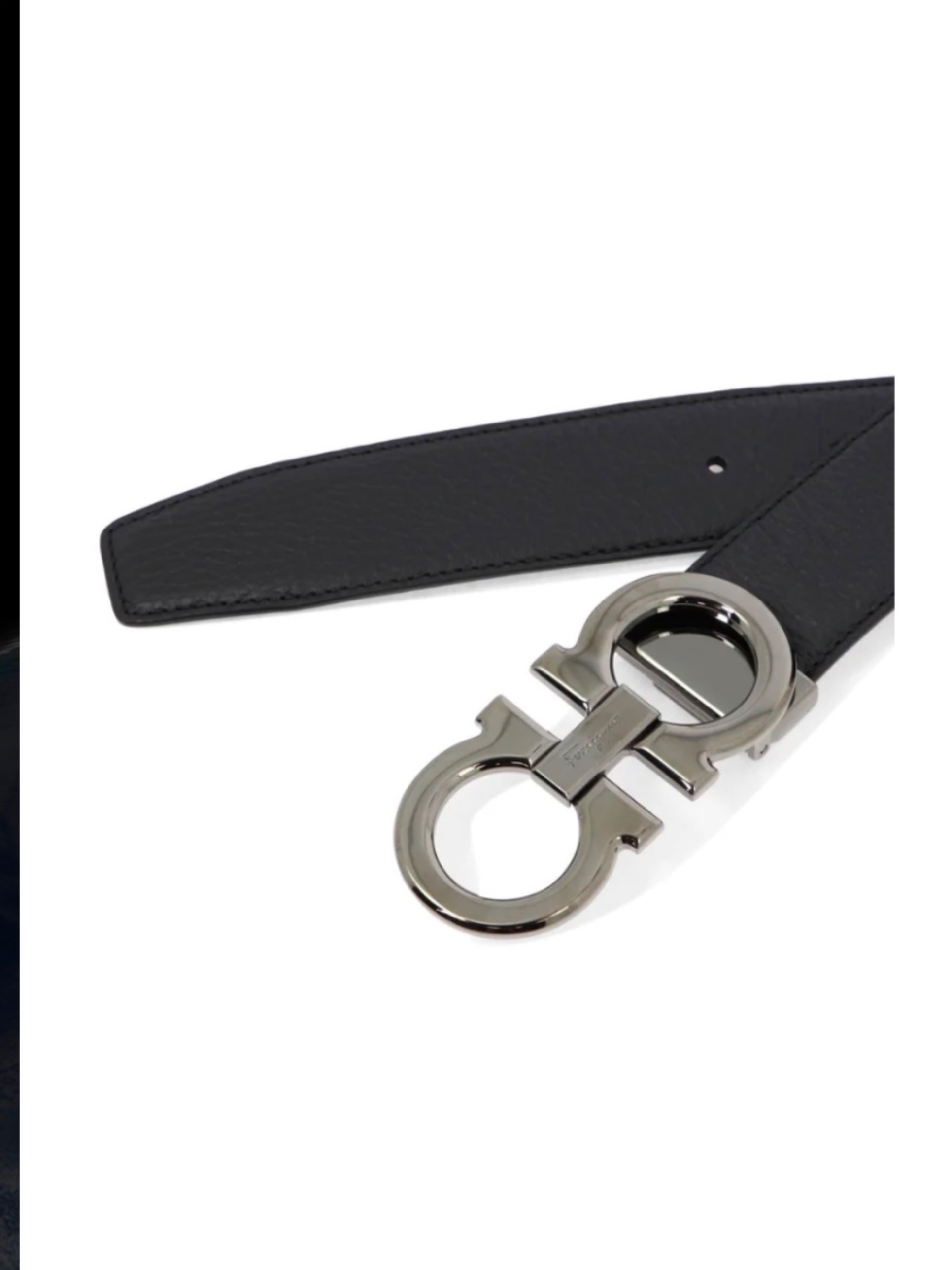 Cinturon Ferragamo reversible negro con cafe