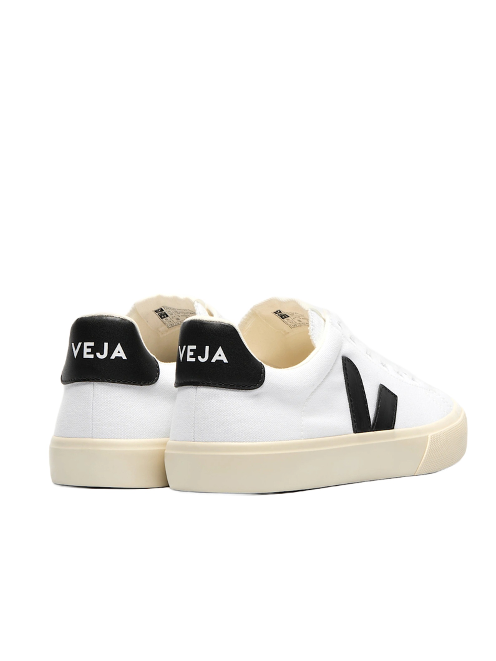 Tenis Veja Campo Canvas White Black