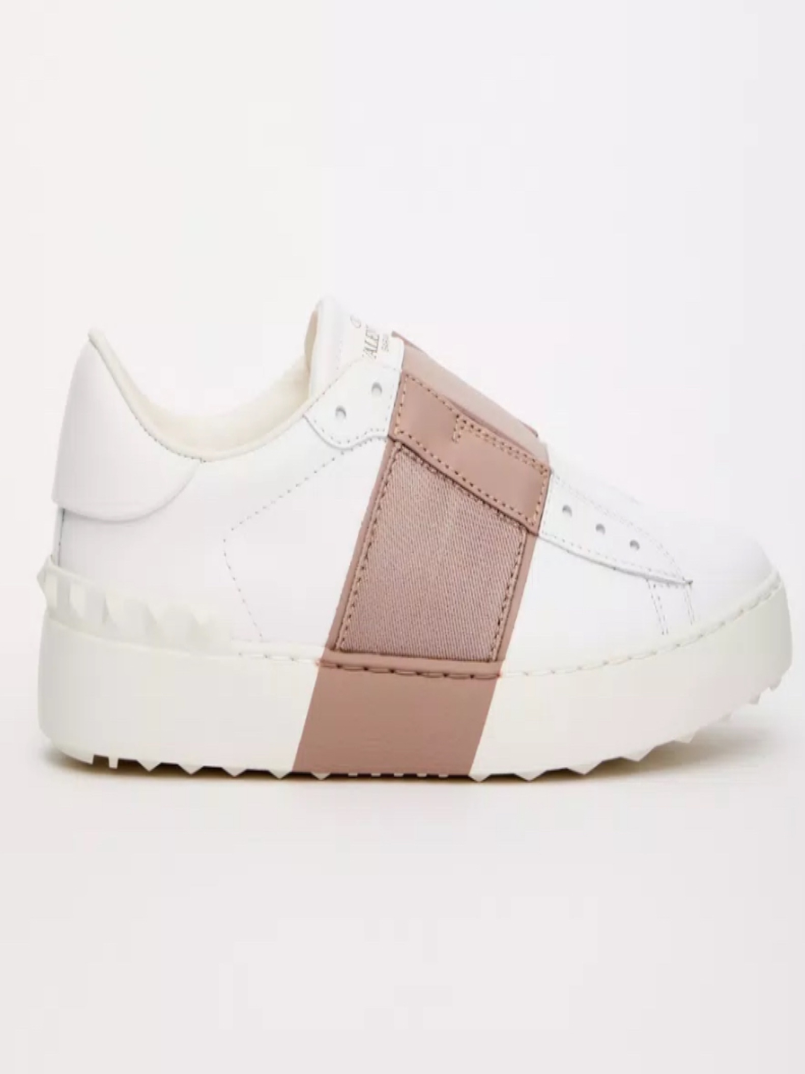 Valentino Garavani Tie-Up Trainers Blanco con Beige