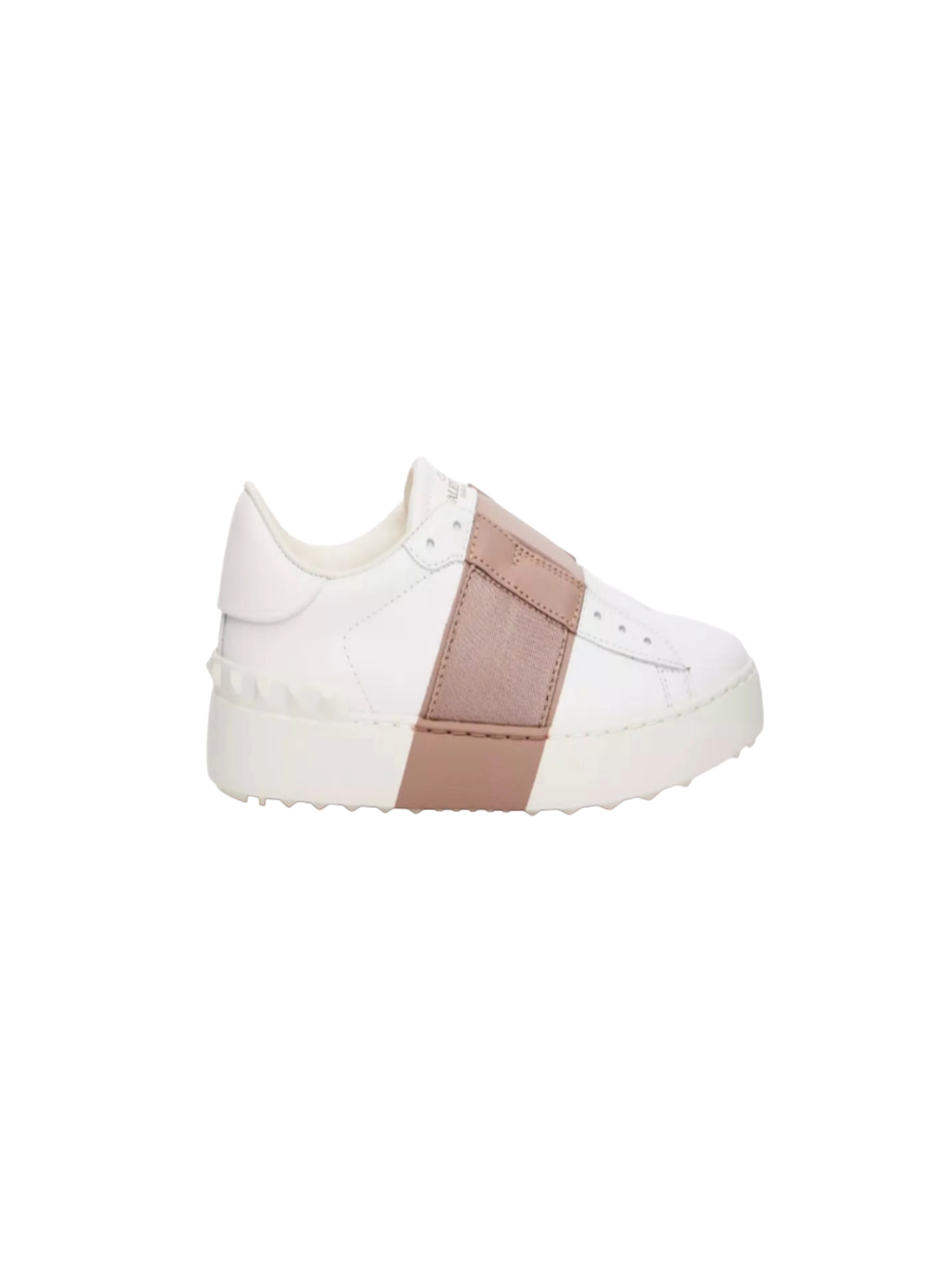 Valentino Garavani Tie-Up Trainers Blanco con Beige