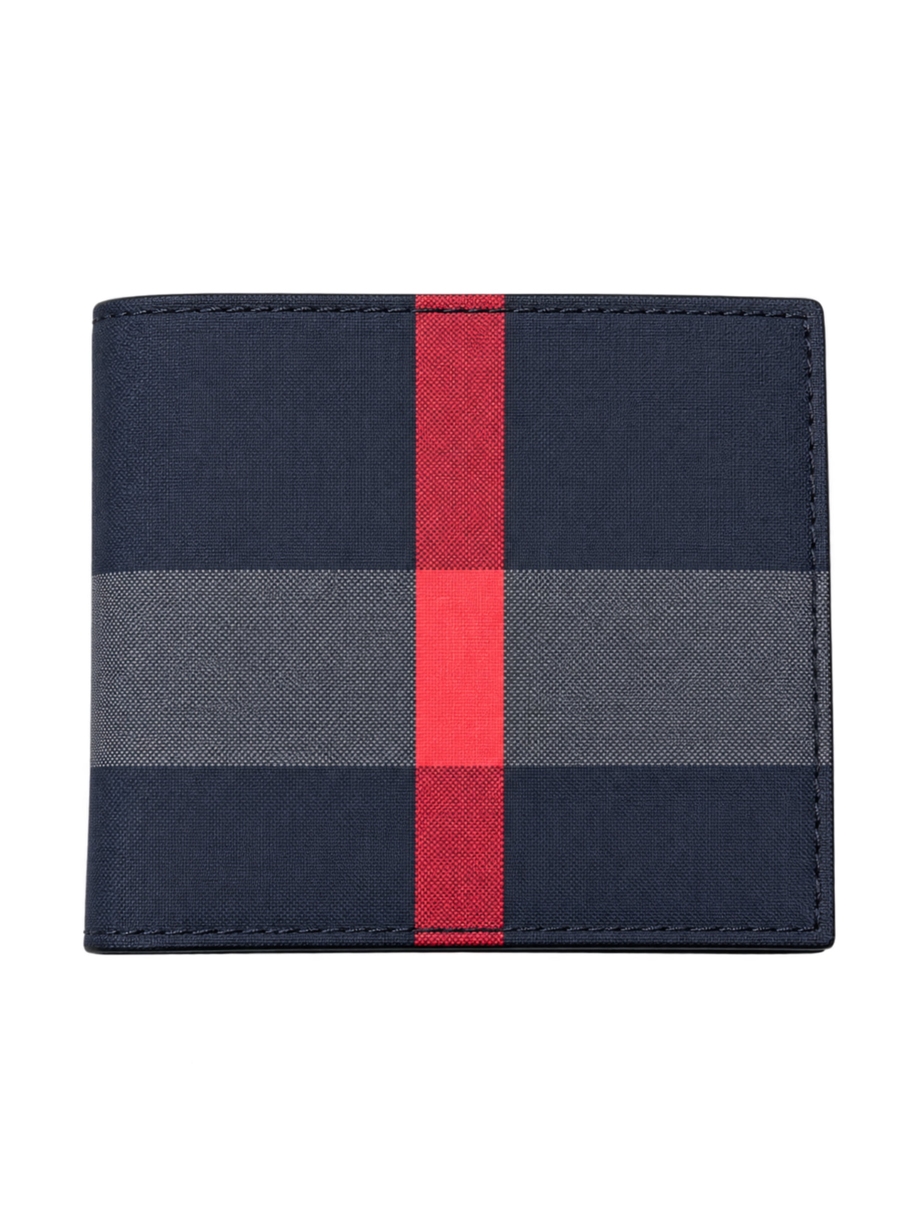 Cartera Burberry Estampado Azul Clasico