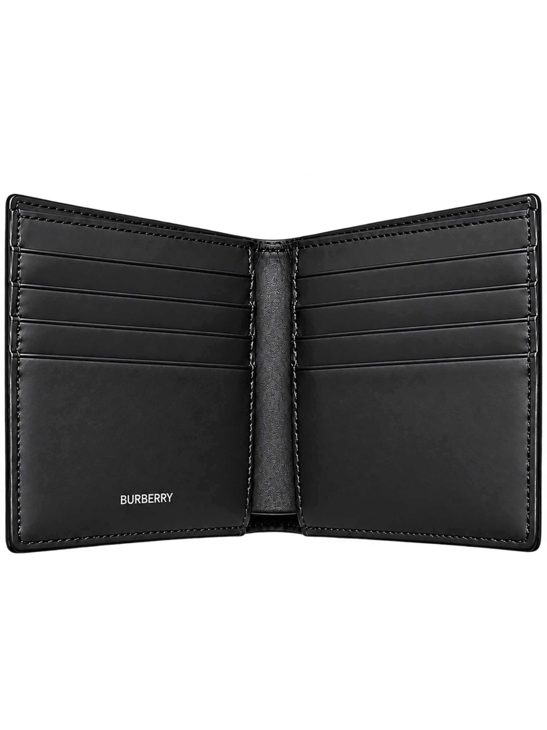 Cartera Burberry Estampado Azul Clasico