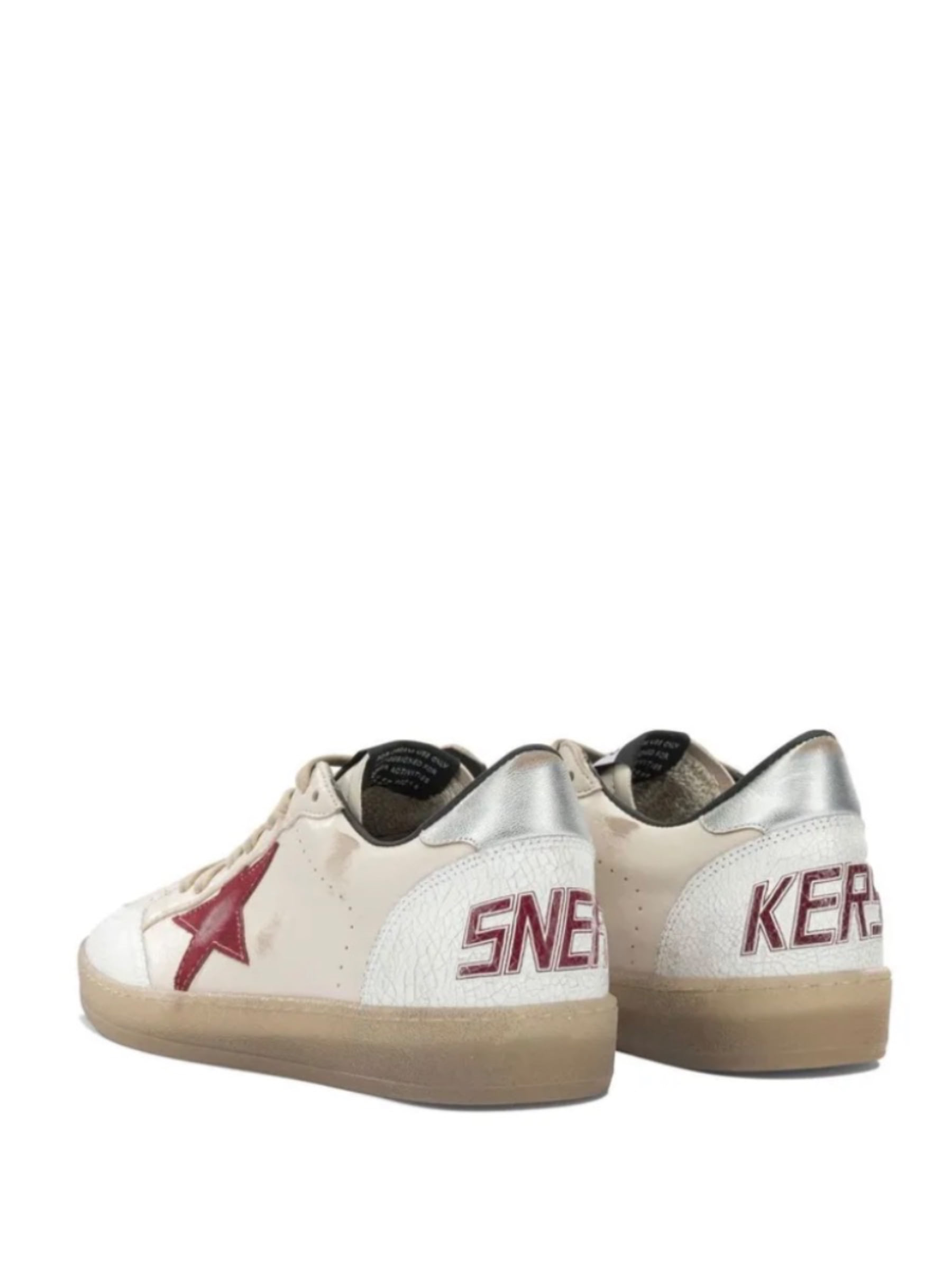 Golden Goose Ball Star Beige/White/Red