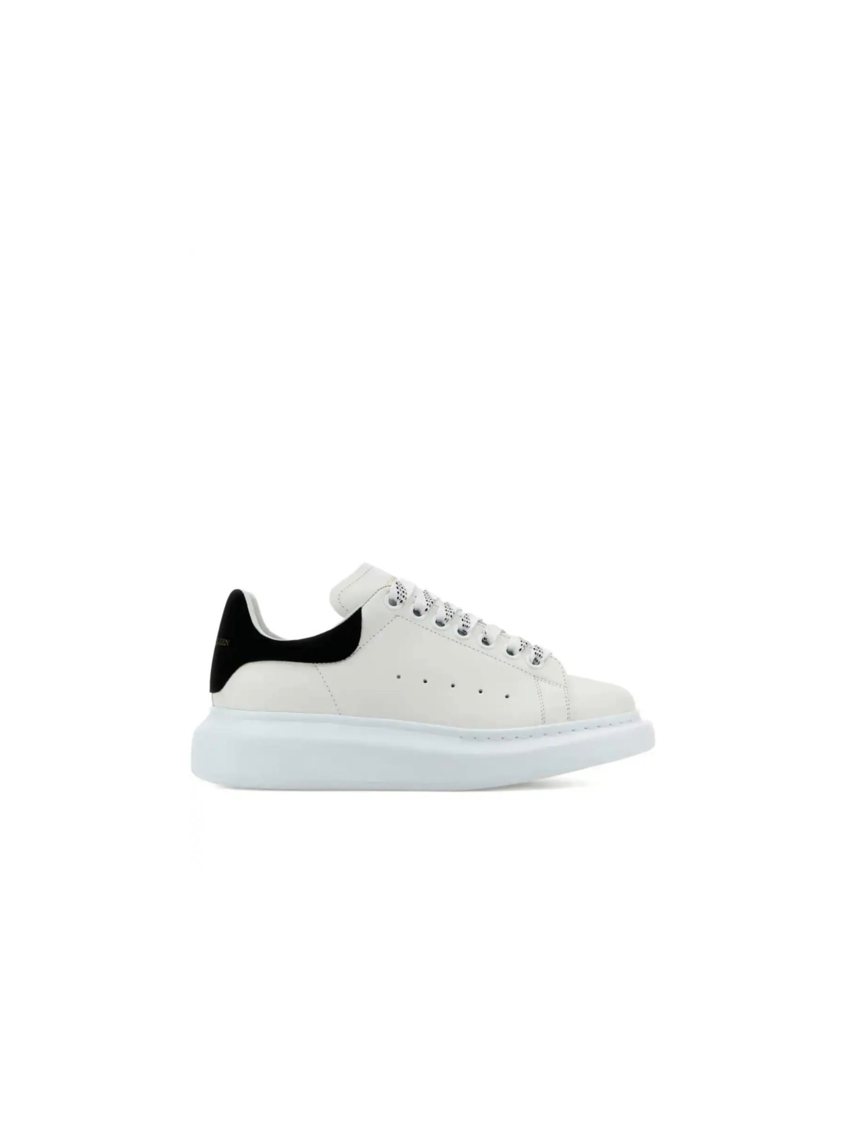 Tenis Alexander Mcqueen Blanco Con Negro Gamuza