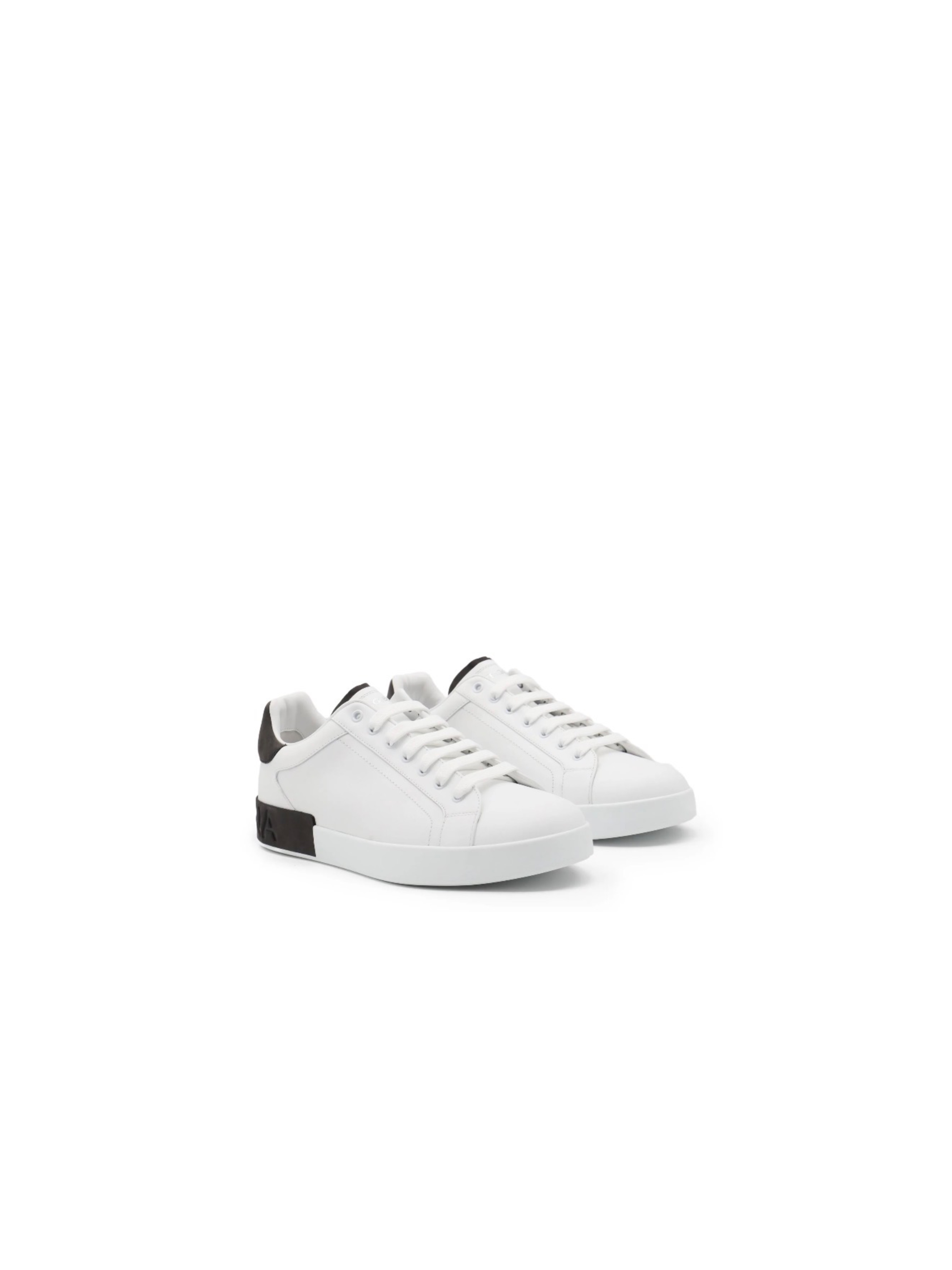 TENIS DOLCE GABBANNA PORTOFINO BLANCO CON NEGRO NUEVA TEMPORADA