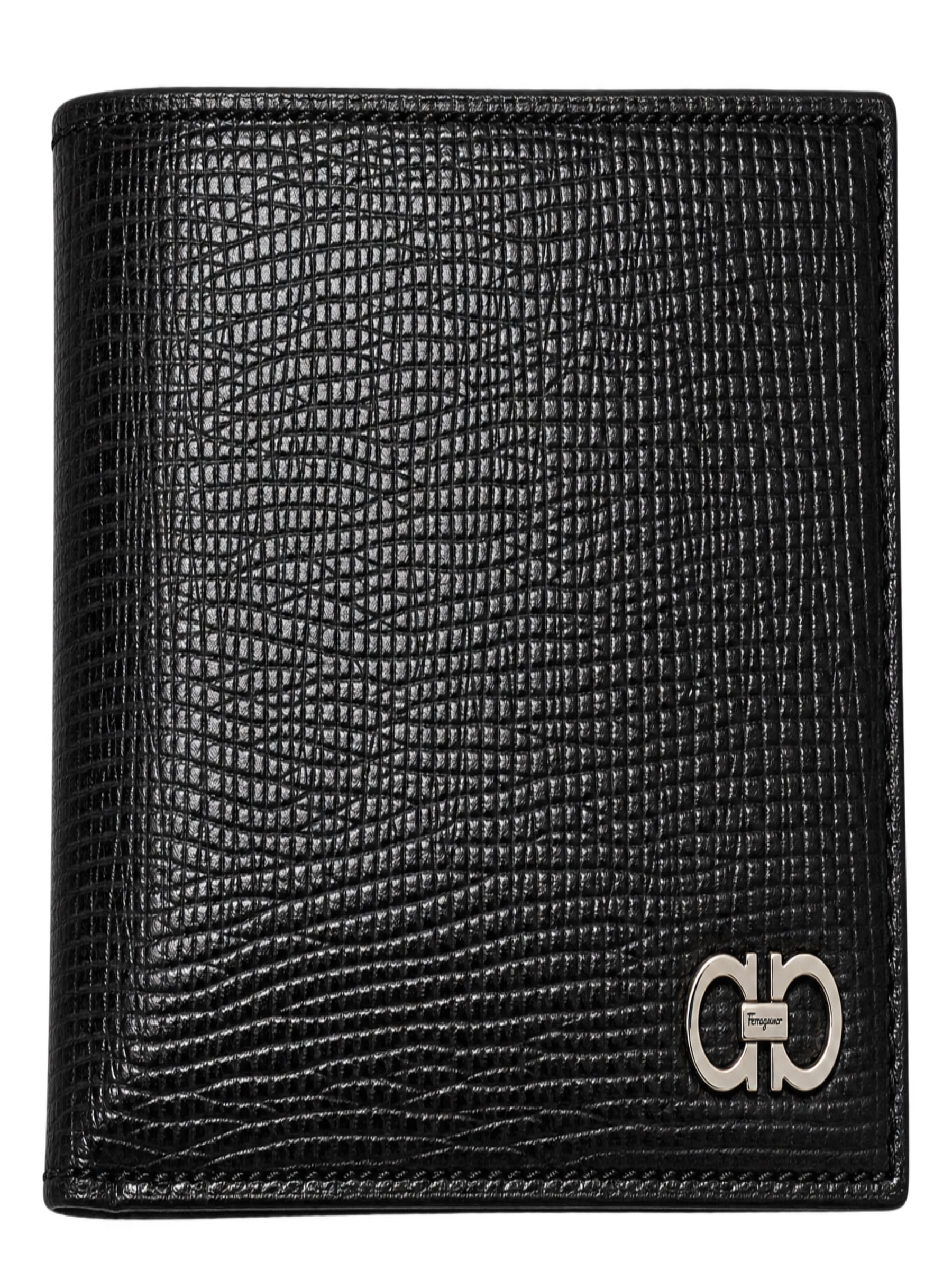 CARTERA FERRAGAMO NEGRO/AZUL CON MONDERO