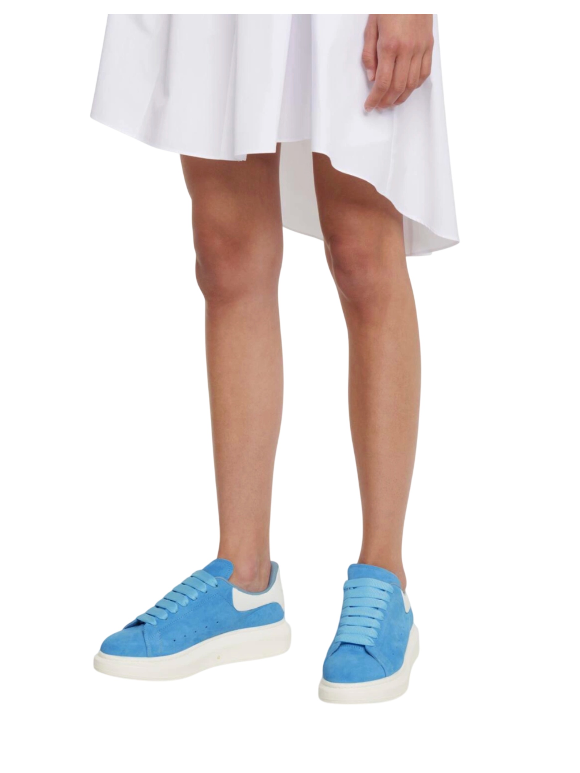 Tenis Alexnander Mcqueen Powder Blue/ Whi/ Bone