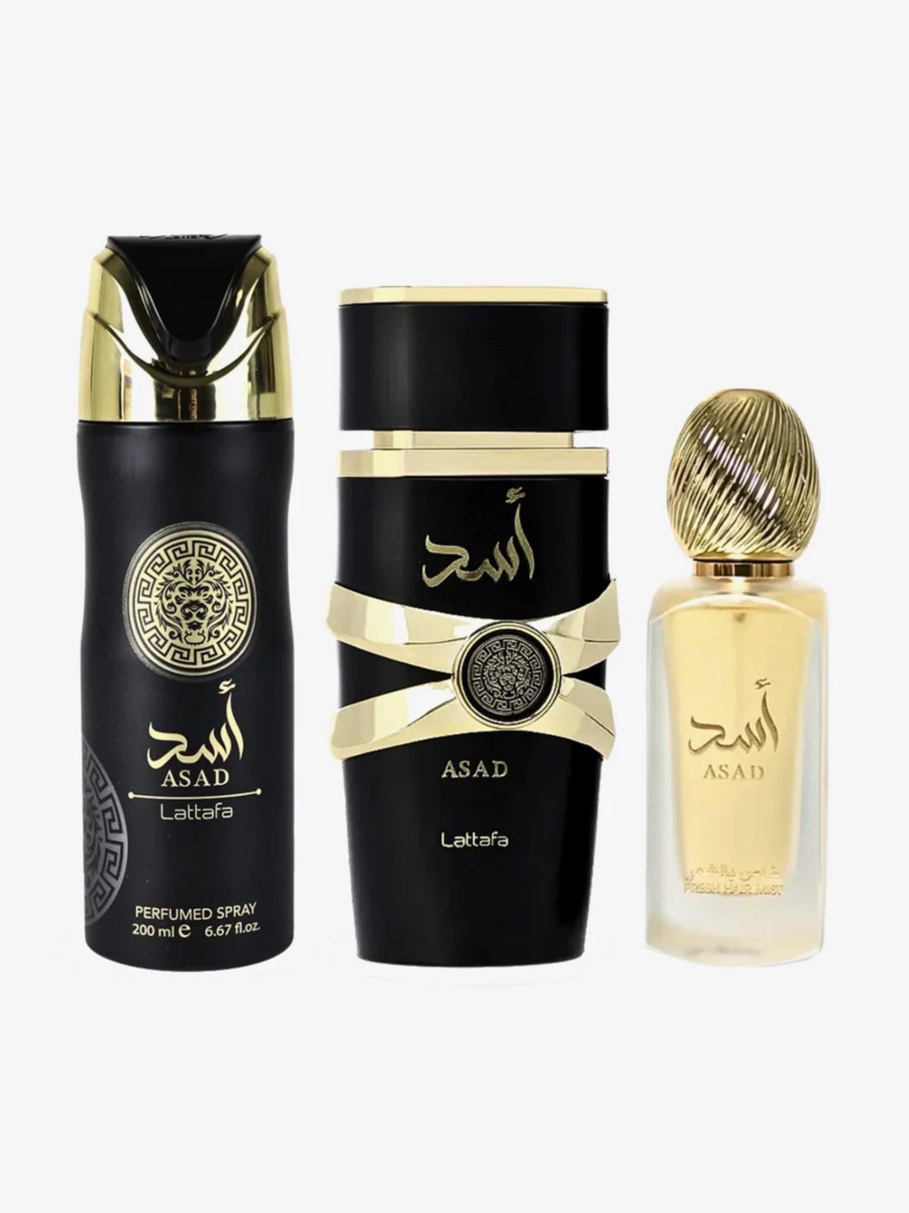 Asad Set 3 PIEZAS 100ML + 200ML DEO + 50ML HAIRMIST