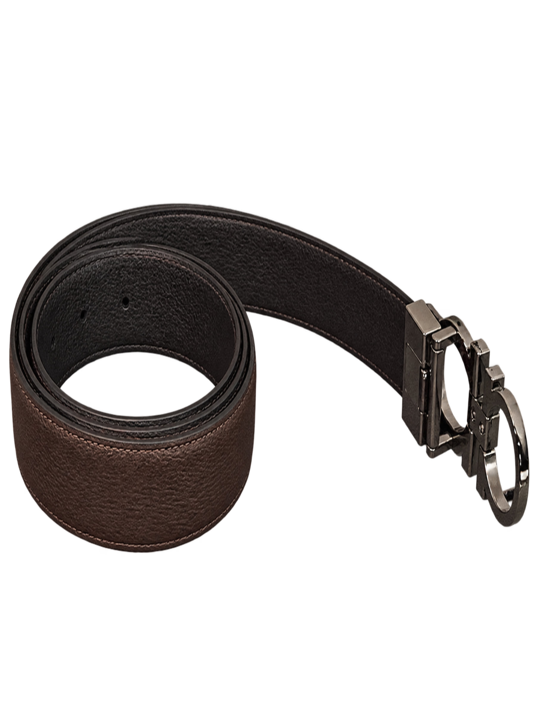 Cinturon Ferragamo Cafe con Negro