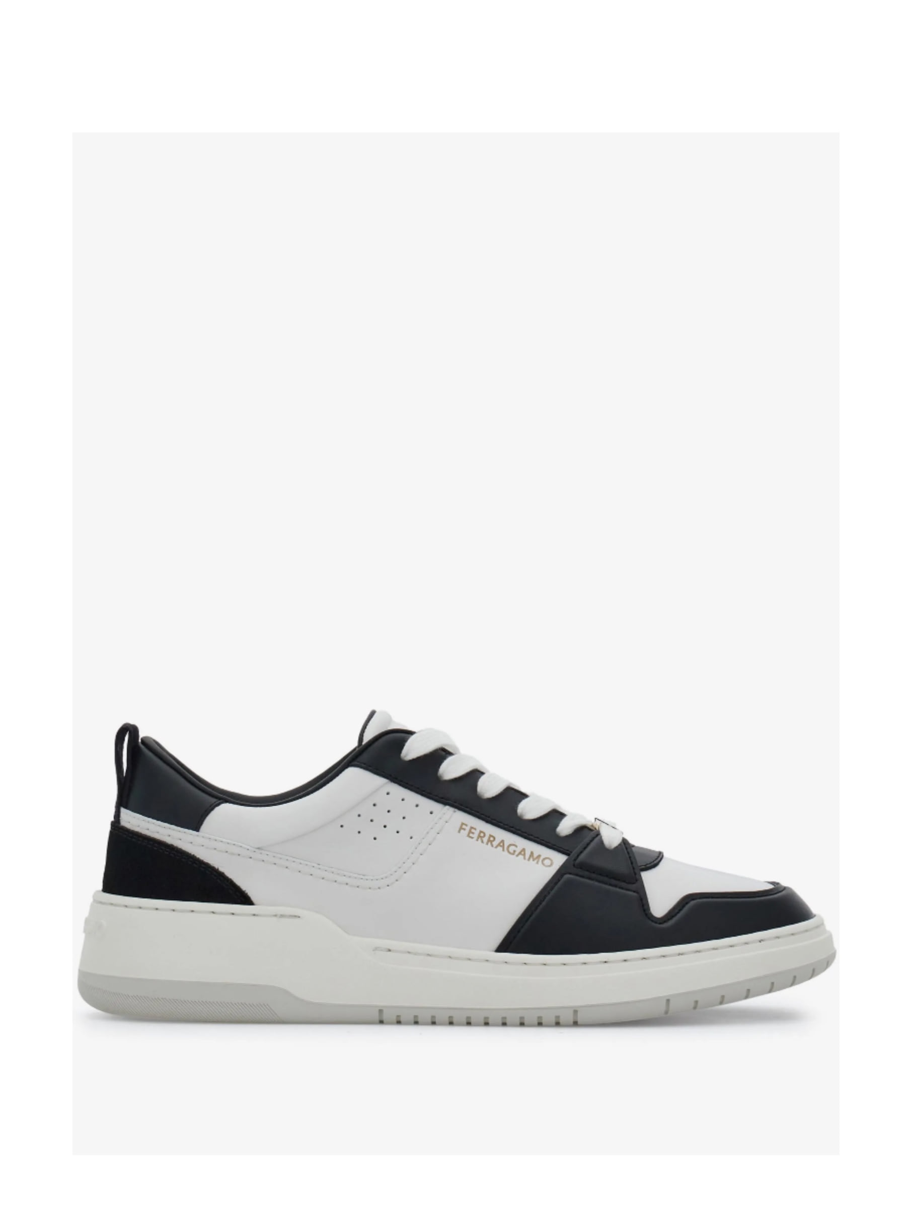 Tenis Ferragamo Dennis Blanco Con Negro