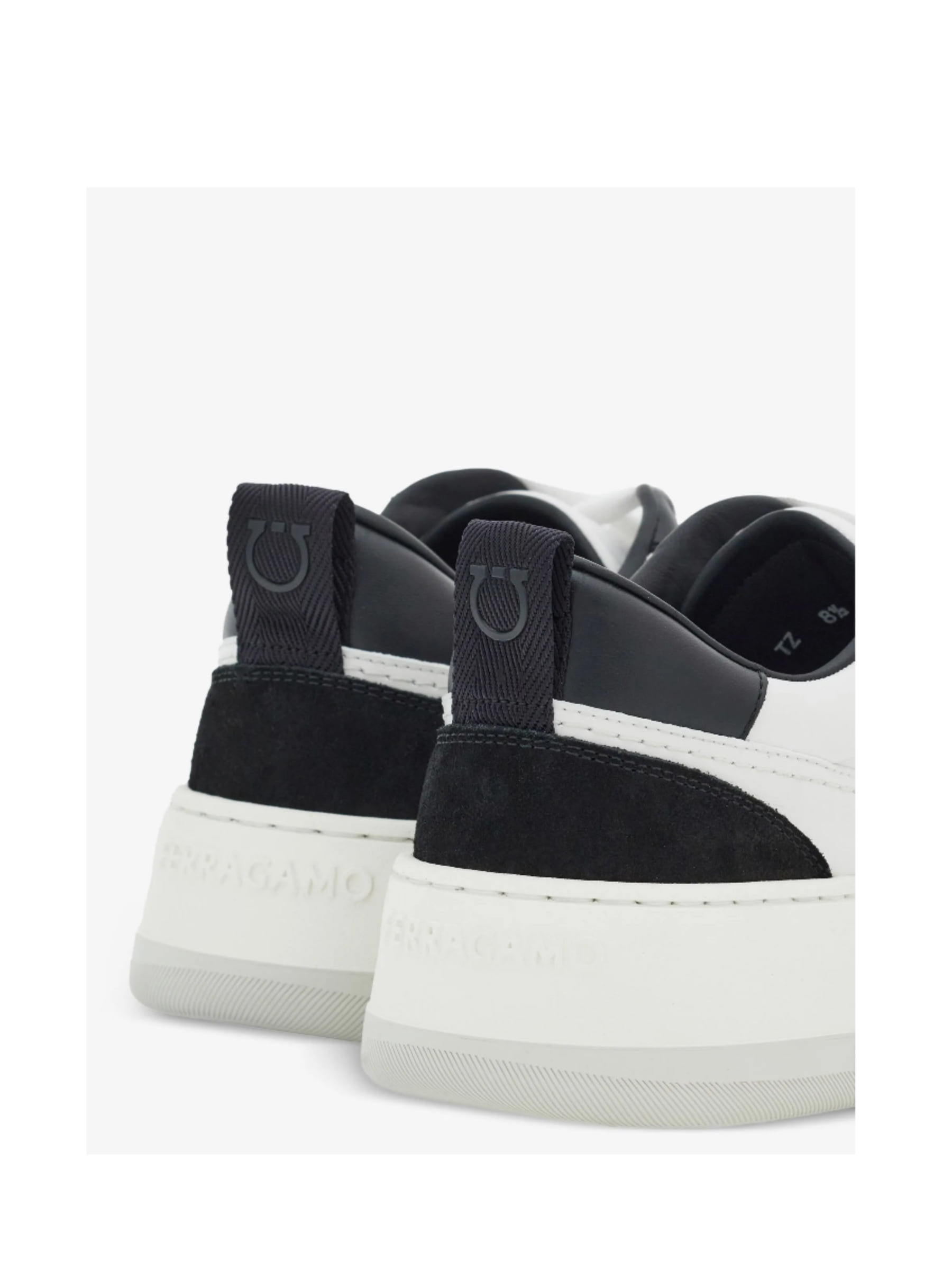Tenis Ferragamo Dennis Blanco Con Negro