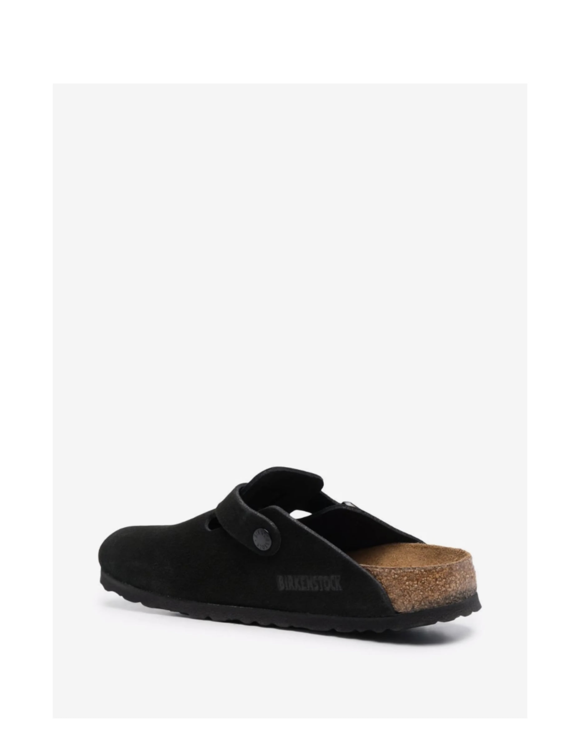 Birkenstock Boston Negro Gamuza