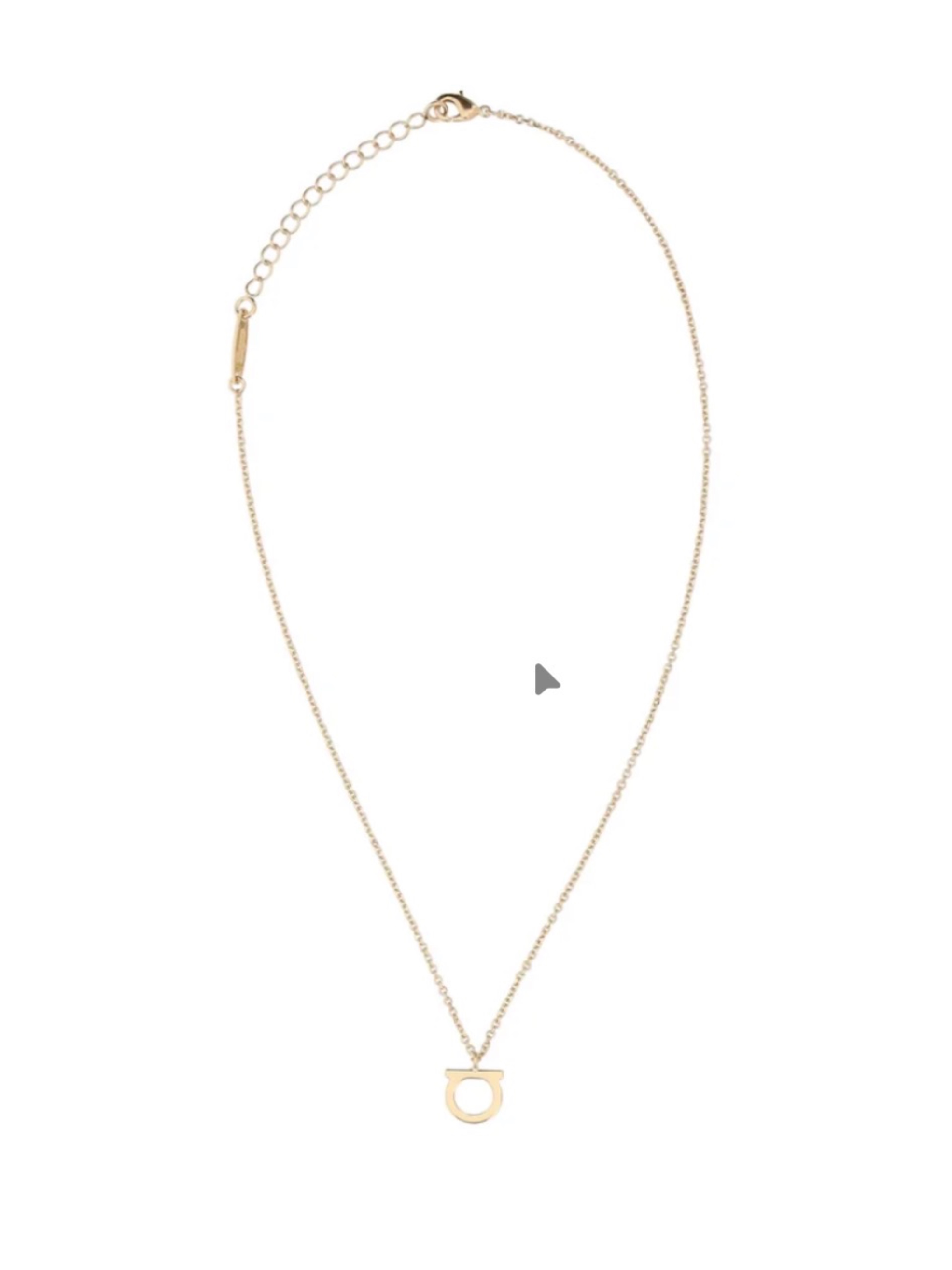 Ferragamo Collar con cadena Gancini GRANDE