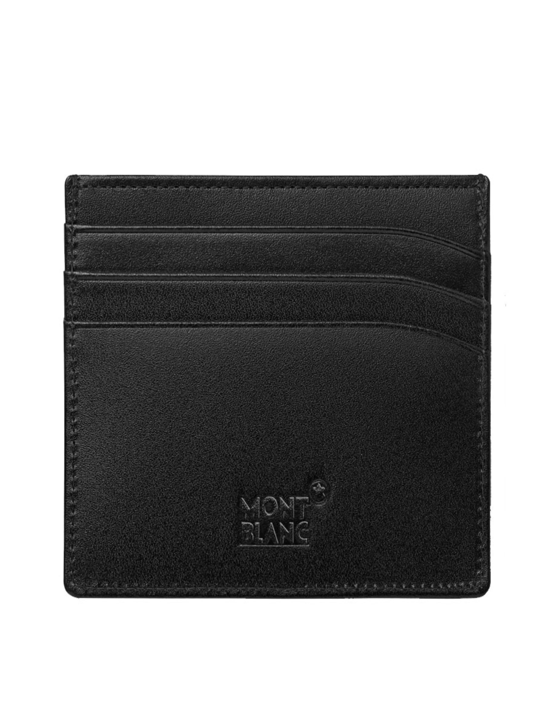 TARJETERO MONTBLANC MESITERSTRUCK NEGRO 6CC