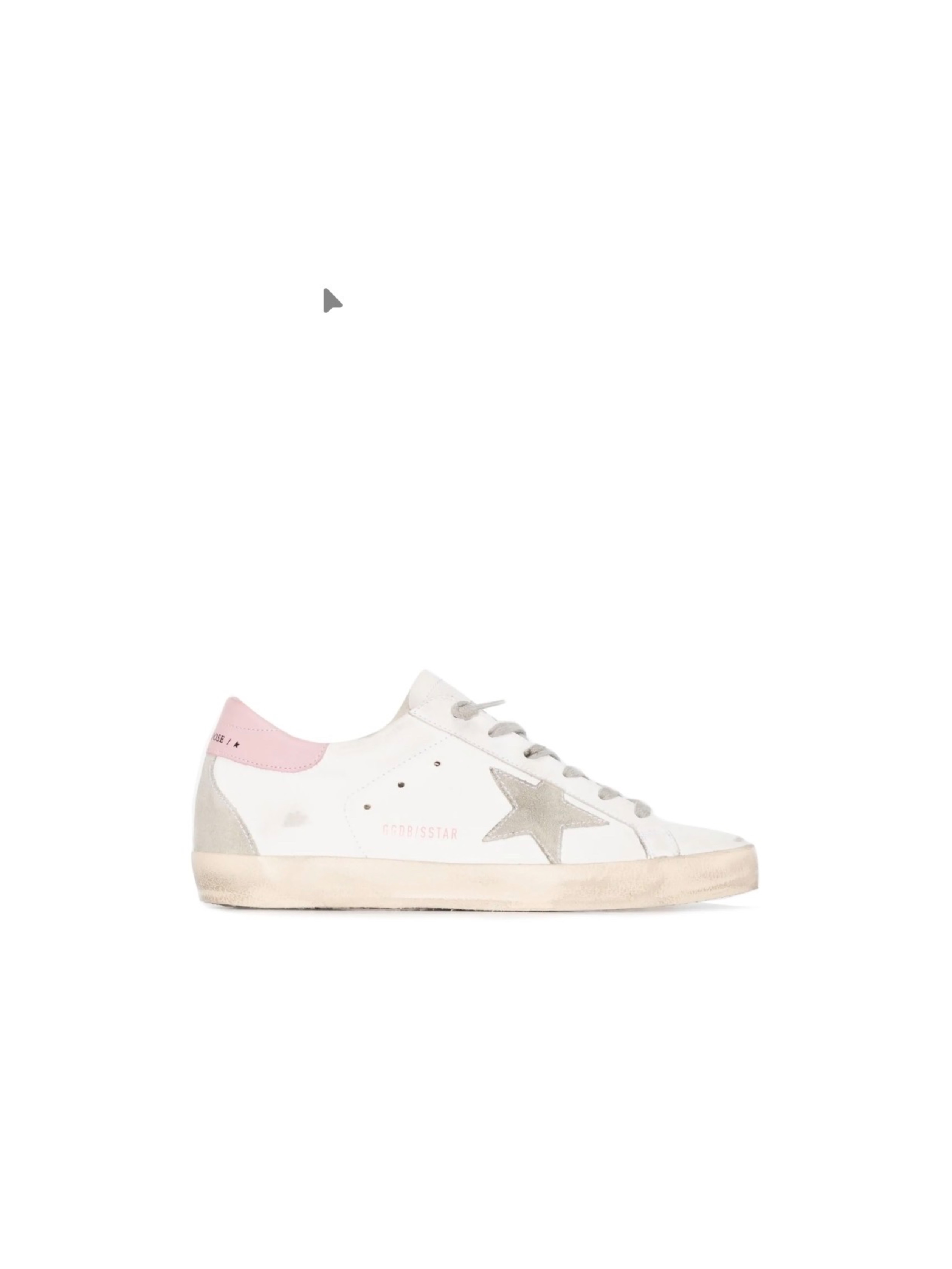 GOLDEN GOOSE SUPER STAR WHITE ICE LIGHT PINK