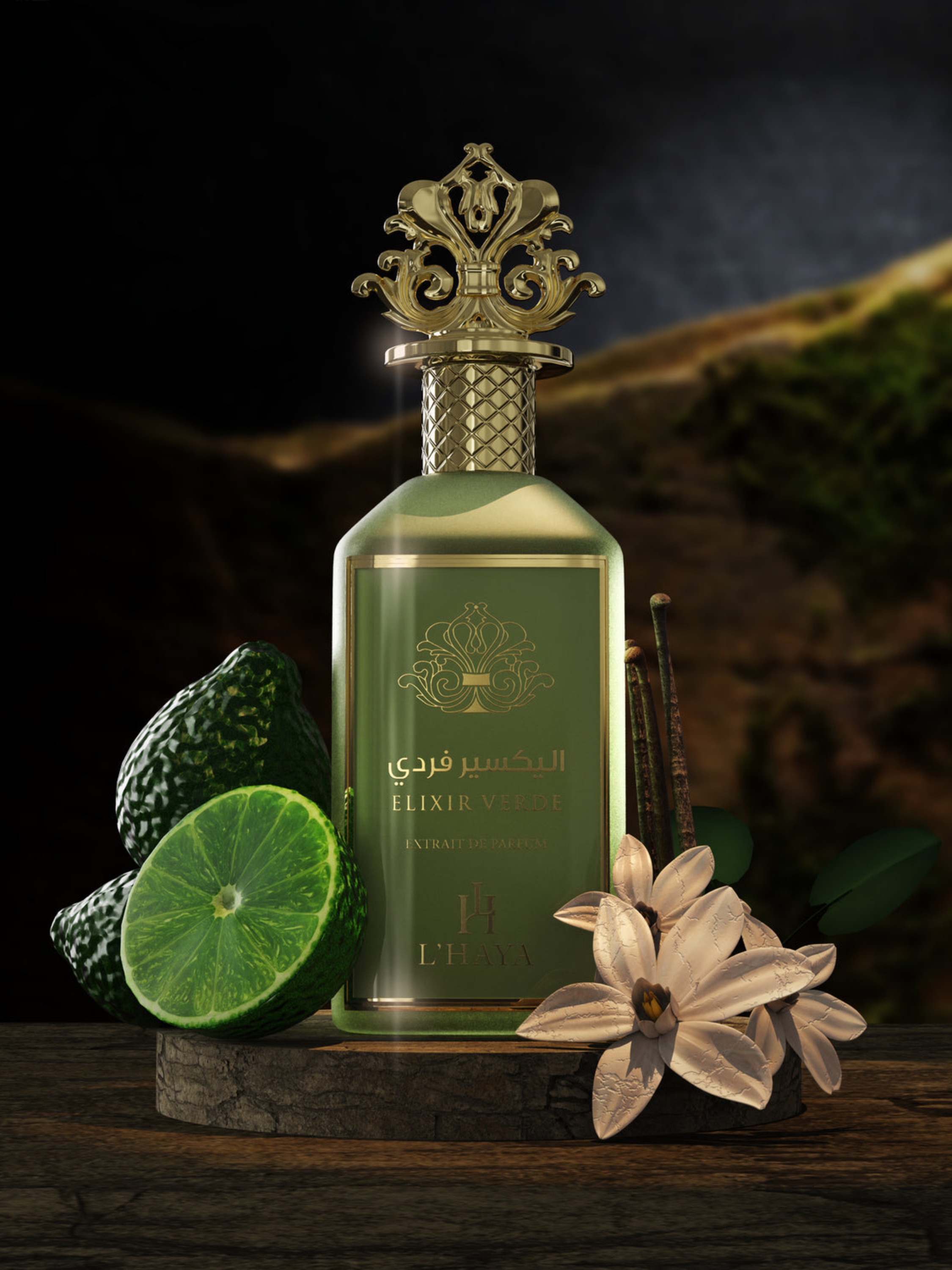 L’HAYA- ELIXIR VERDE- EXTRAIT DE PARFUM
