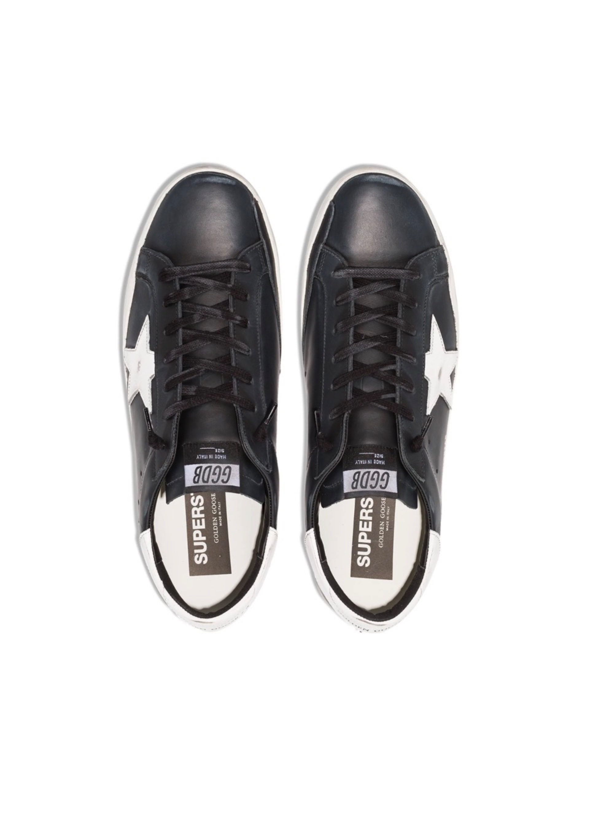 GOLDEN GOOSE SUPER STAR BLACK WHITE