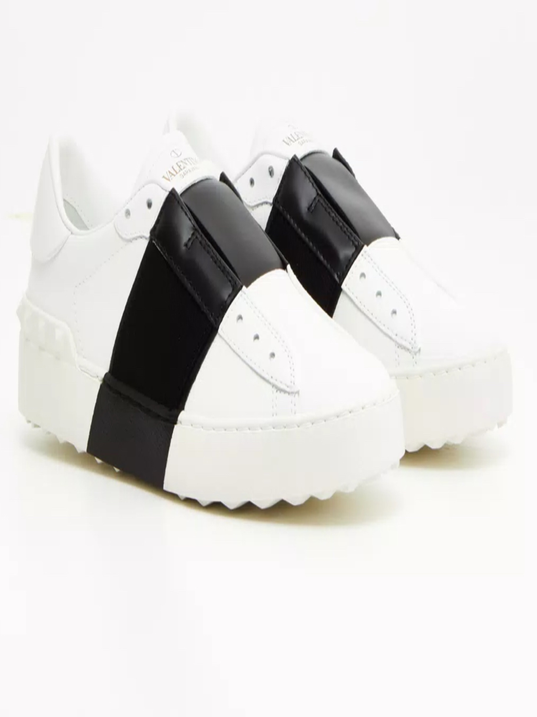 Valentino Garavani Tie-Up Trainers Blanco con Negro
