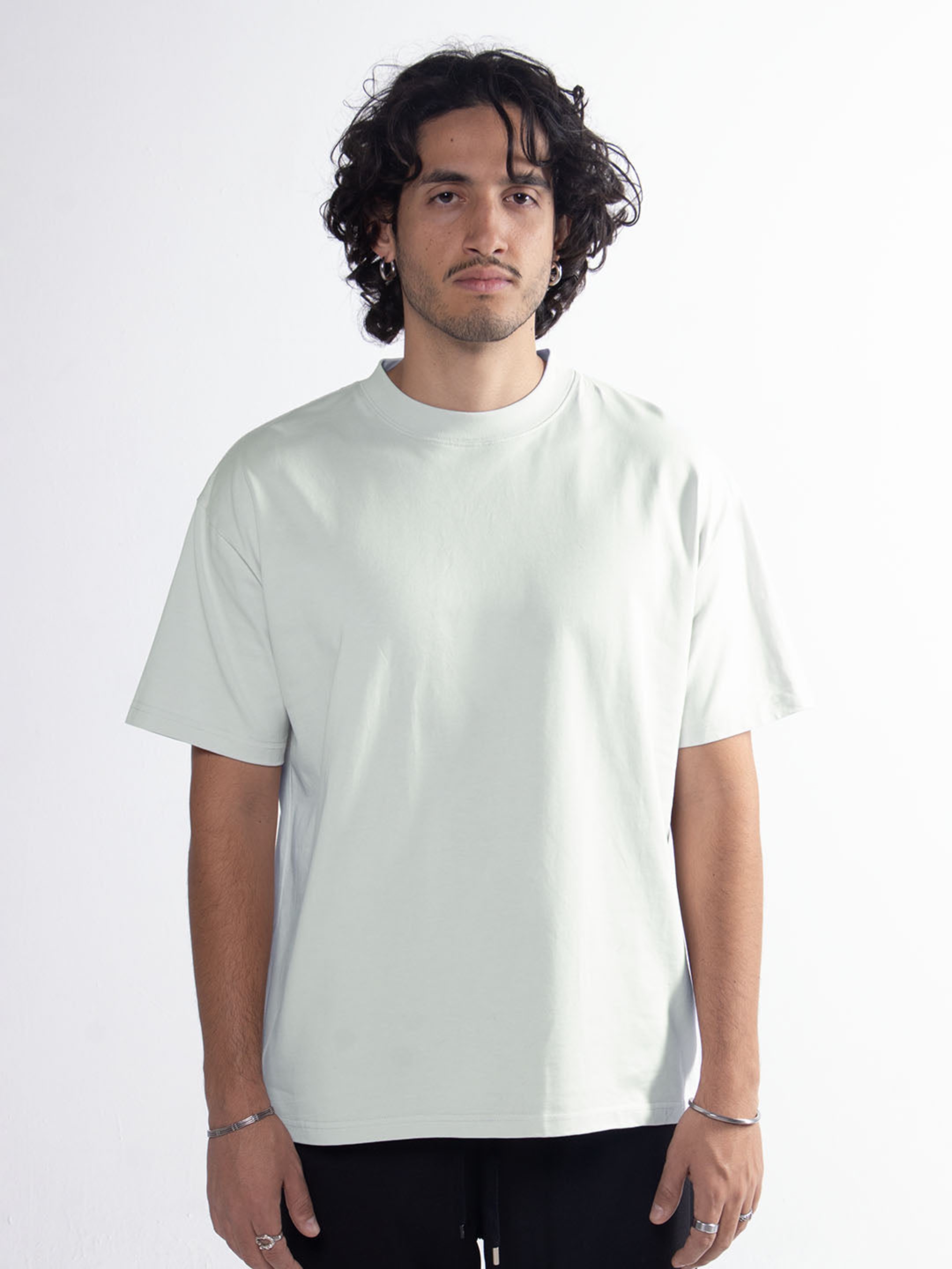 SAGONI SEMI OVERSIZE  WHITE ICE/MENTA