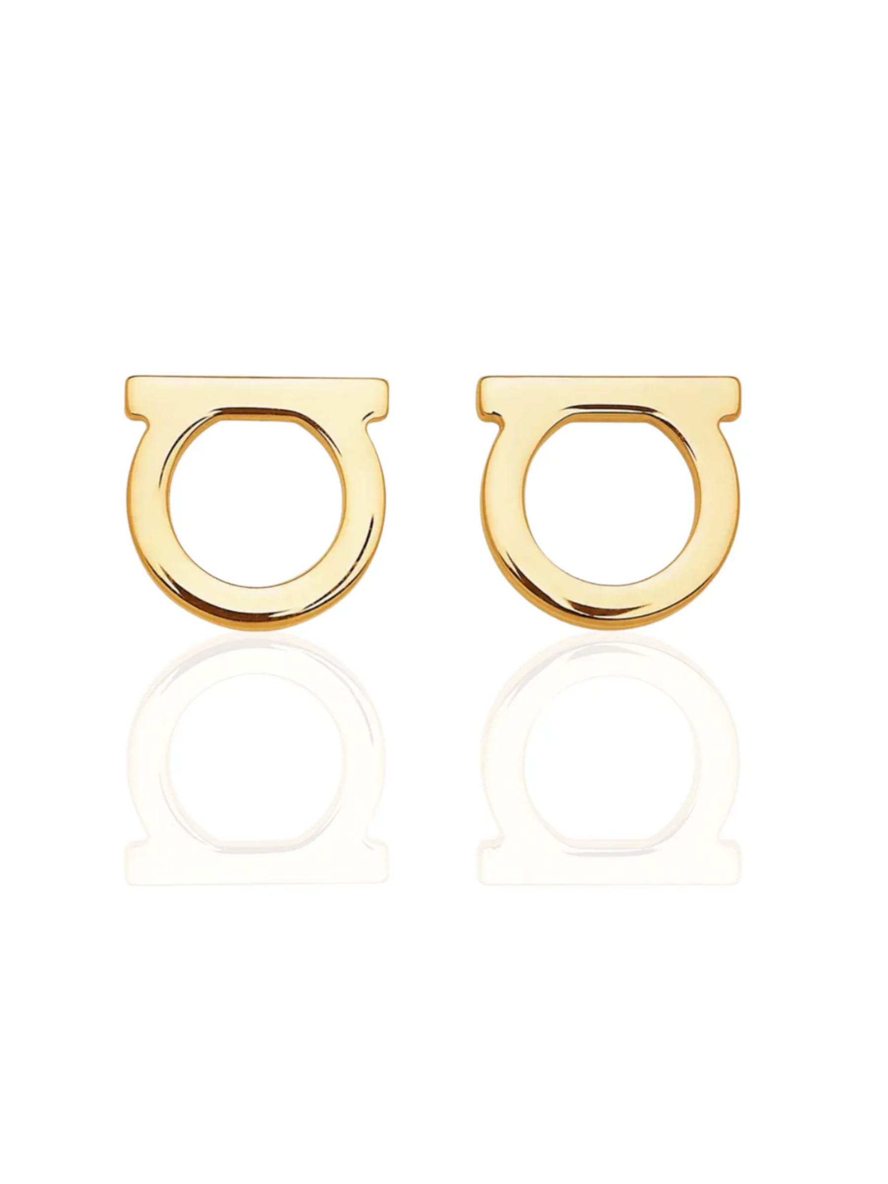 Aretes Ferragamo Dorados Gancicni