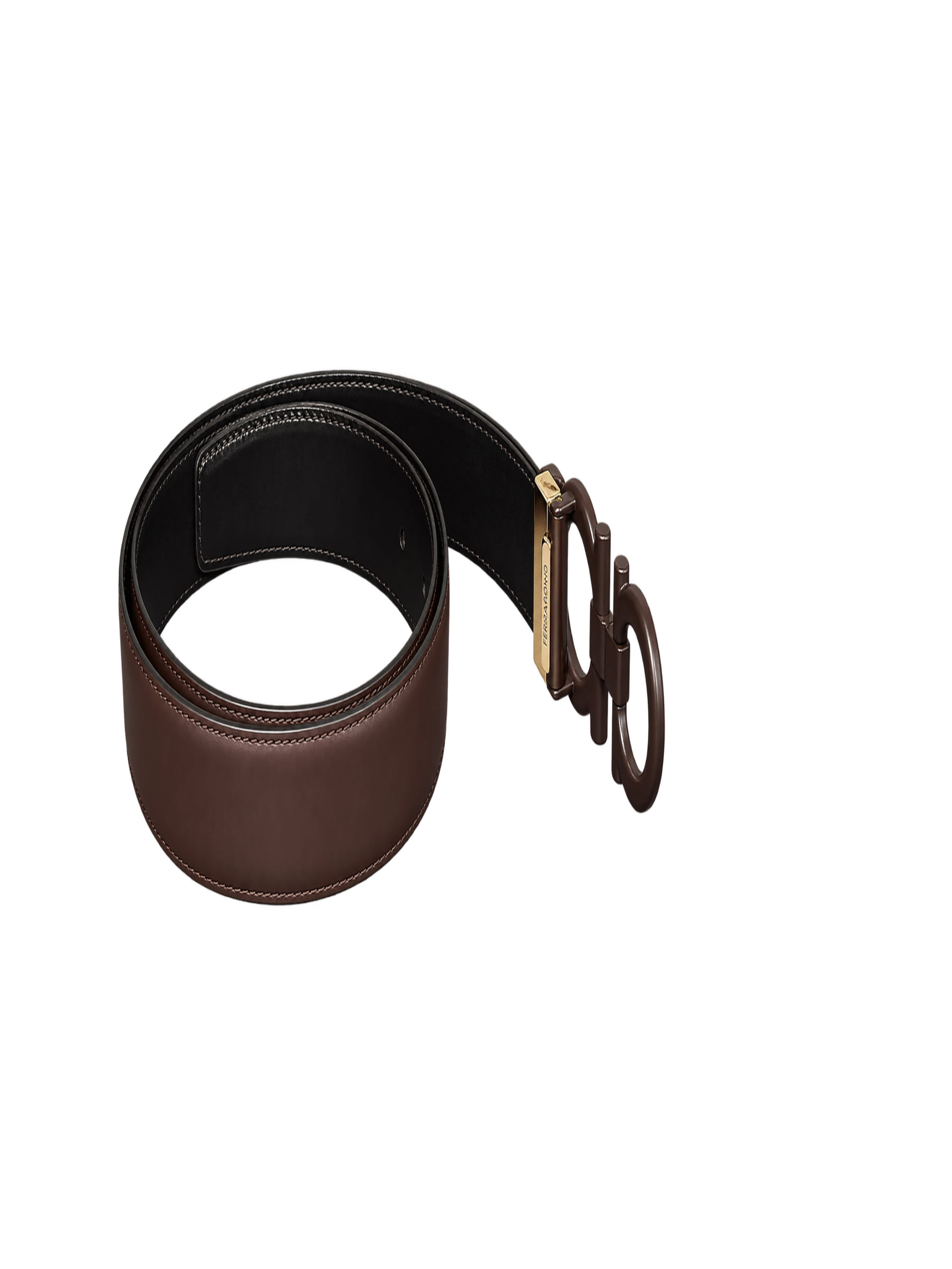 Cinturon Ferragamo Cafe con Negro