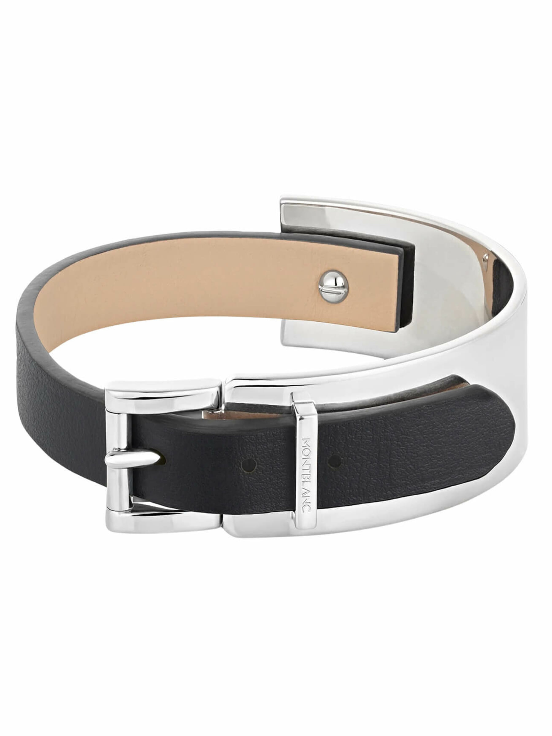 PULSERA MONTBLANC METAL CON NEGRO
