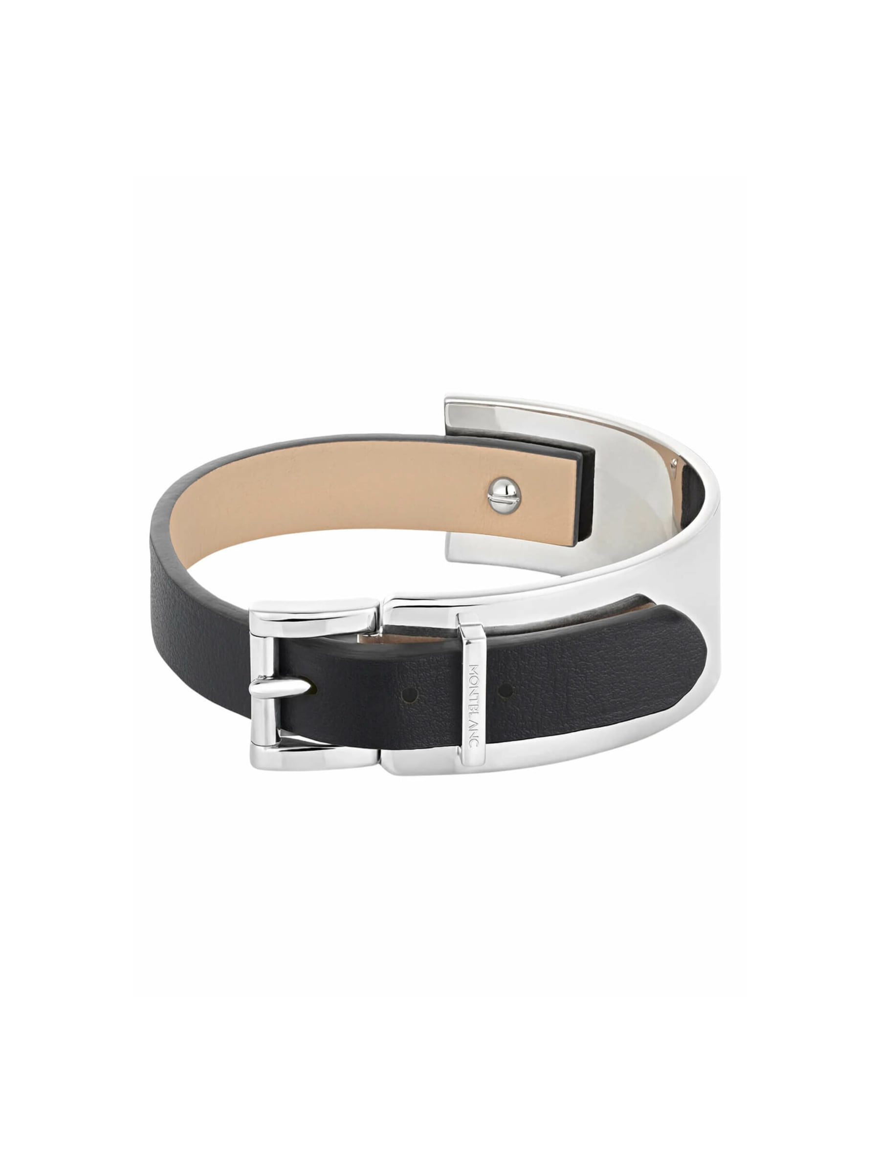 Pulsera Montblanc Metal Con Negro
