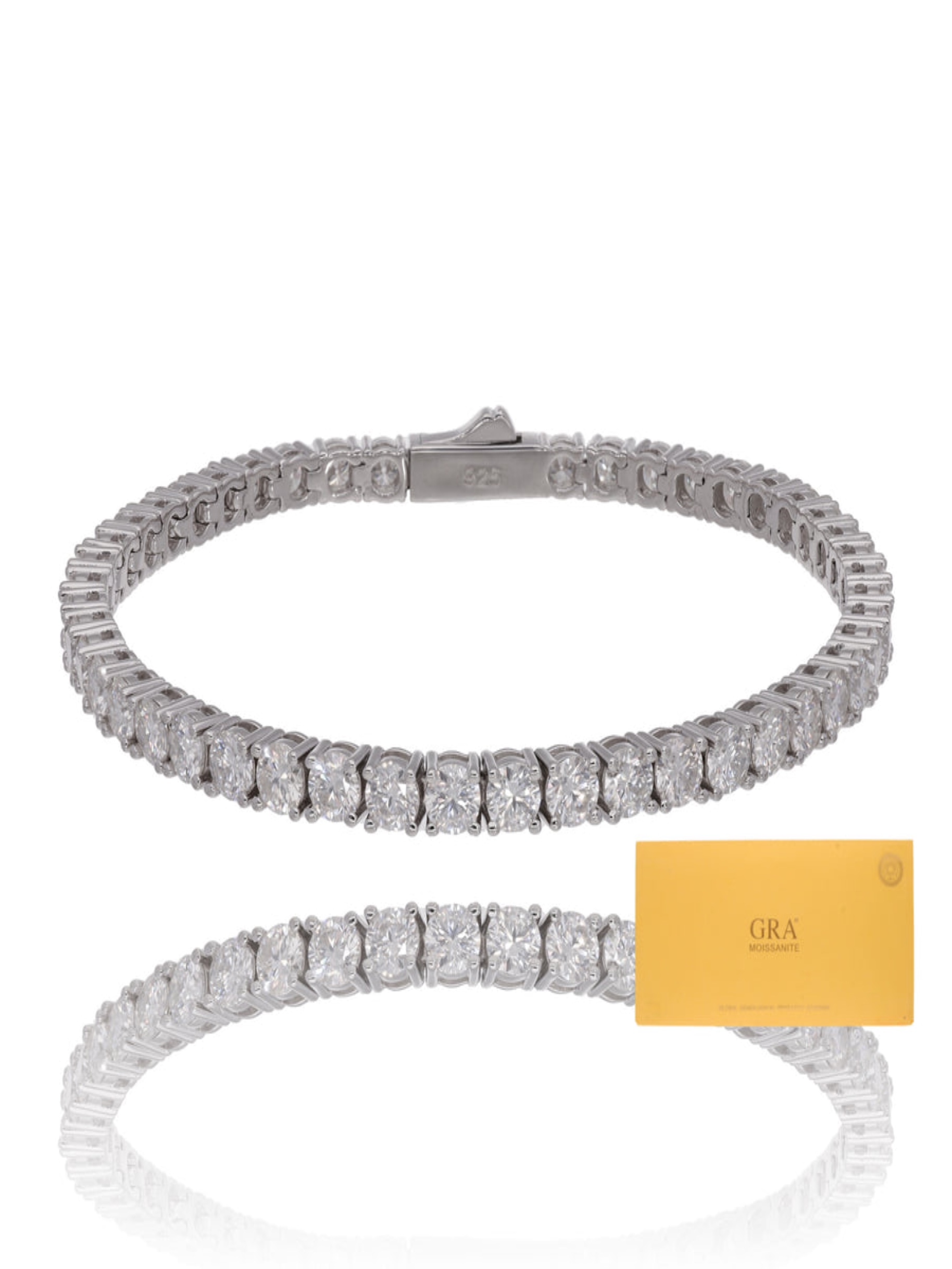 PULSO TENNIS MOISSANITA PLATA .925 PLATEADO