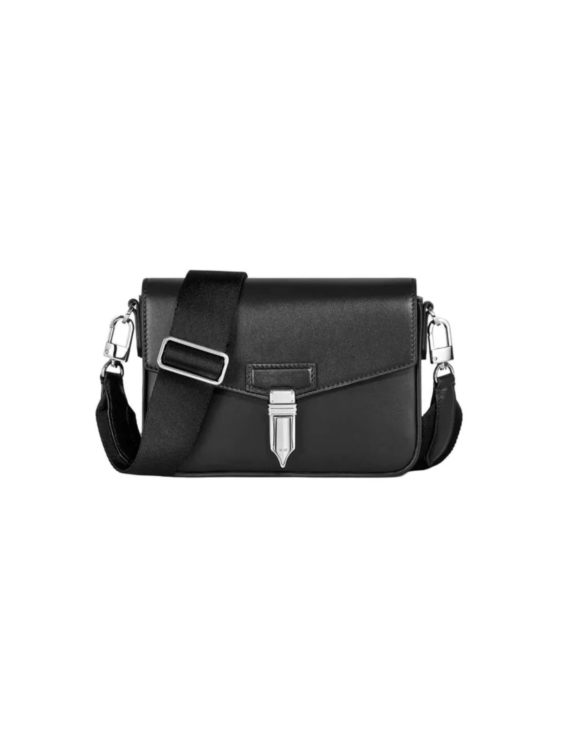 BOLSO MONTBLANC NEGRO CON INTERIOR ROJO