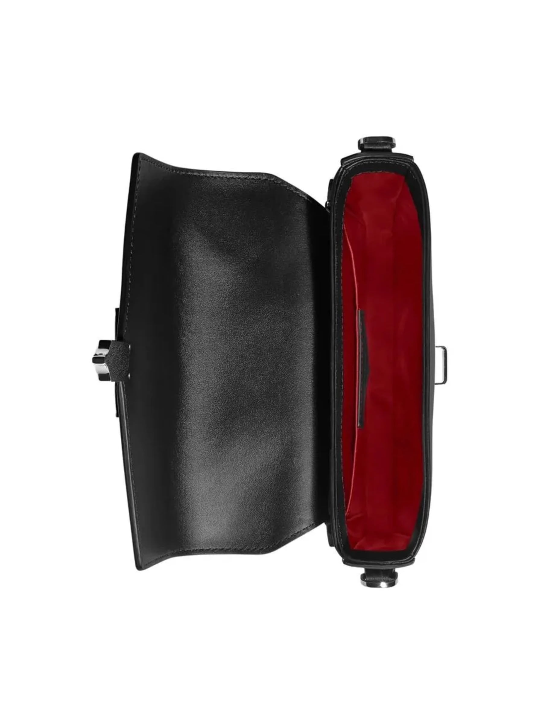 BOLSO MONTBLANC NEGRO CON INTERIOR ROJO
