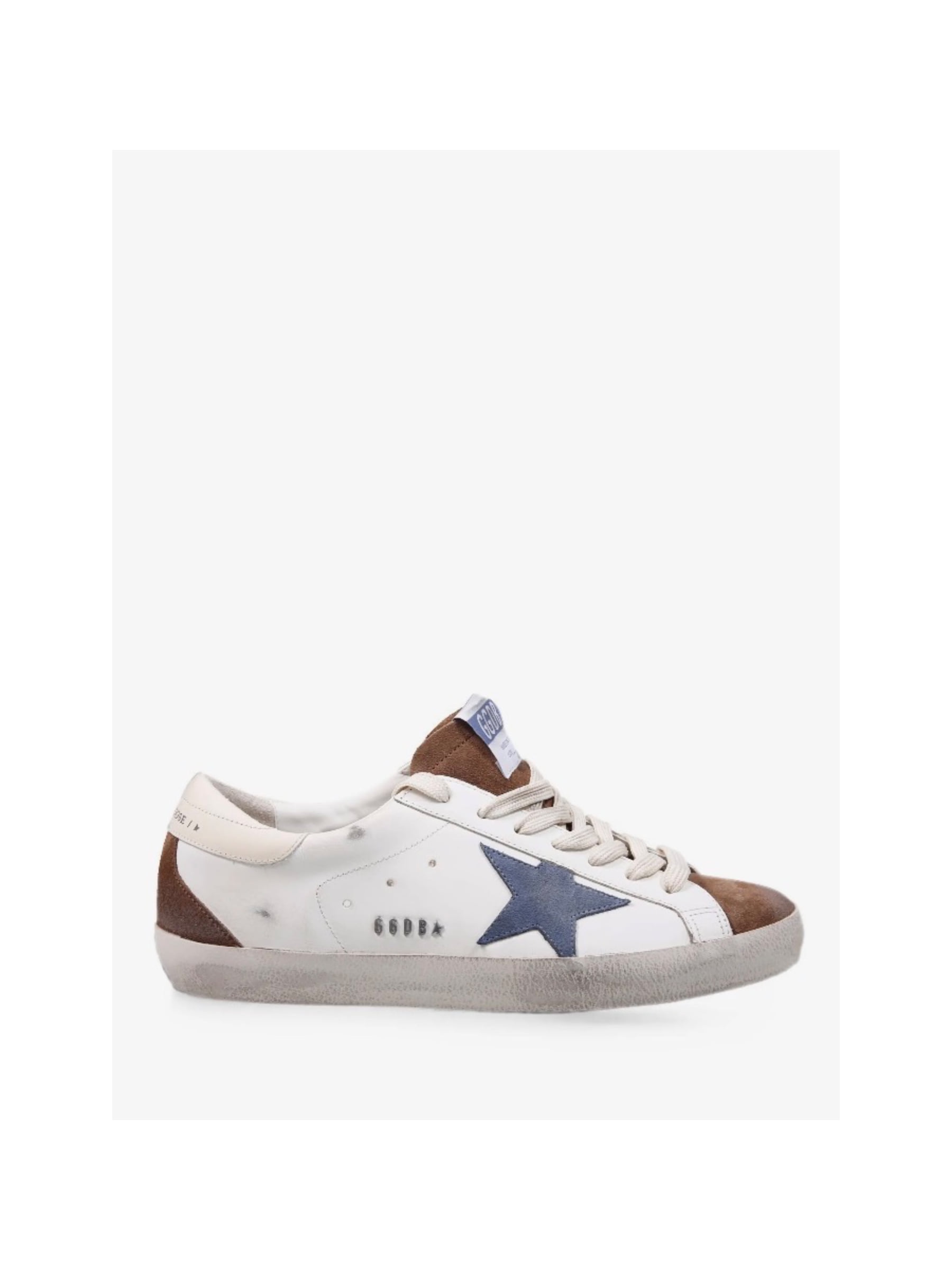 Golden Goose Súper Star White Brown Blue Den