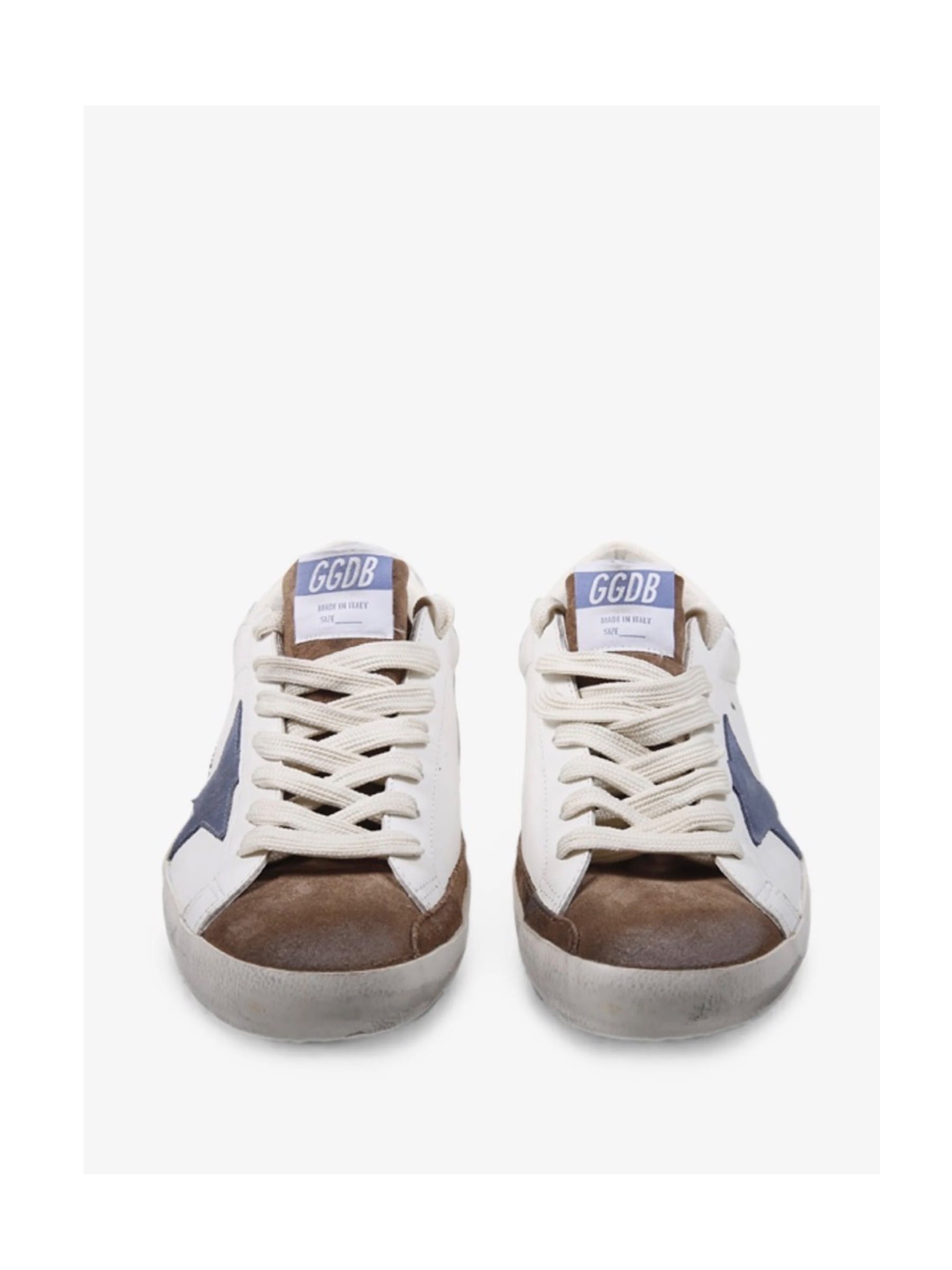 Golden Goose Súper Star White Brown Blue Den