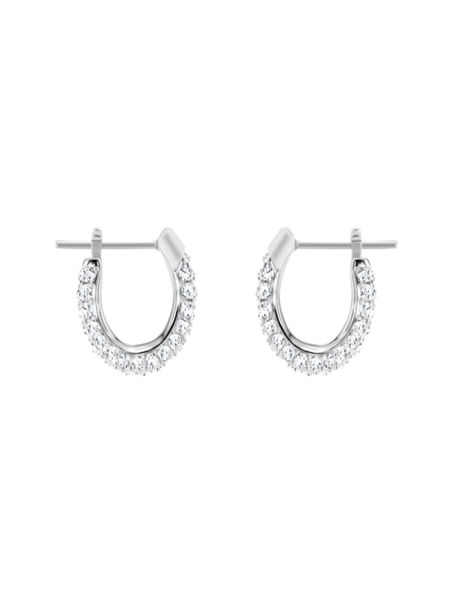 Aretes Swarowski Plateados con Cristales